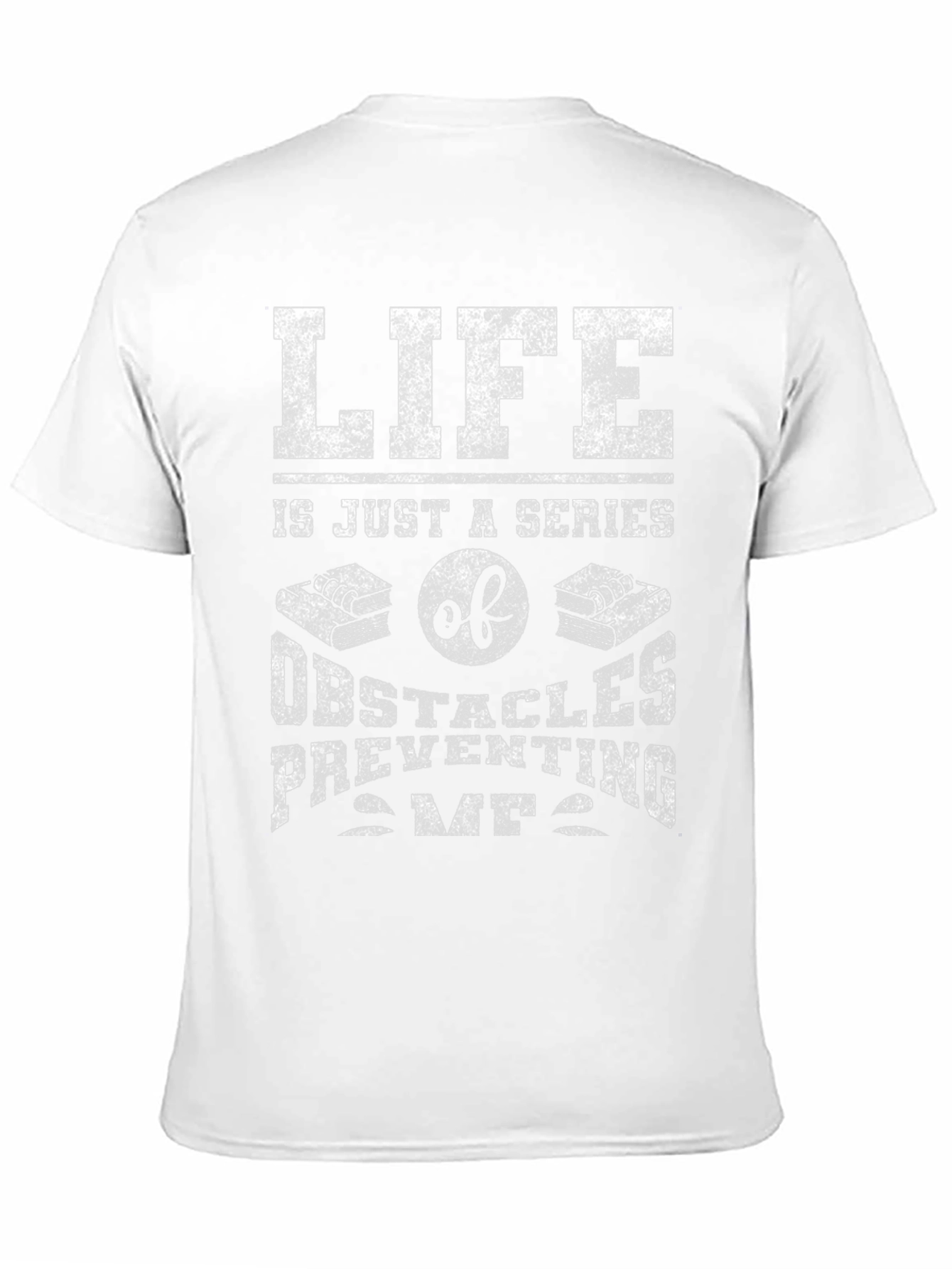 Black Life Obstacles Graphic Tee - Funny Novelty Shirt view 11