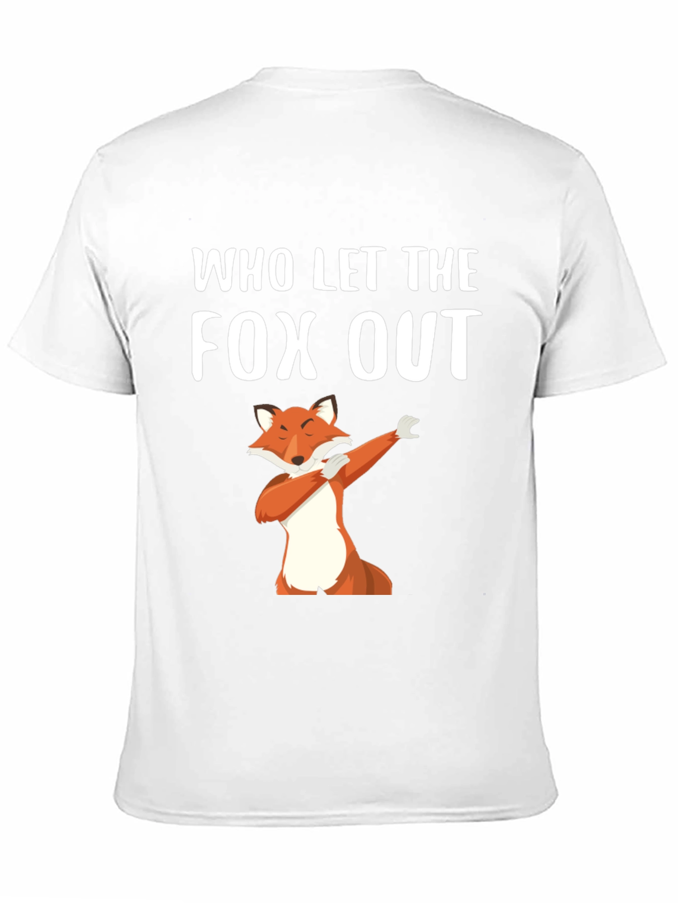 Black Who Let The Fox Out T-Shirt view 11