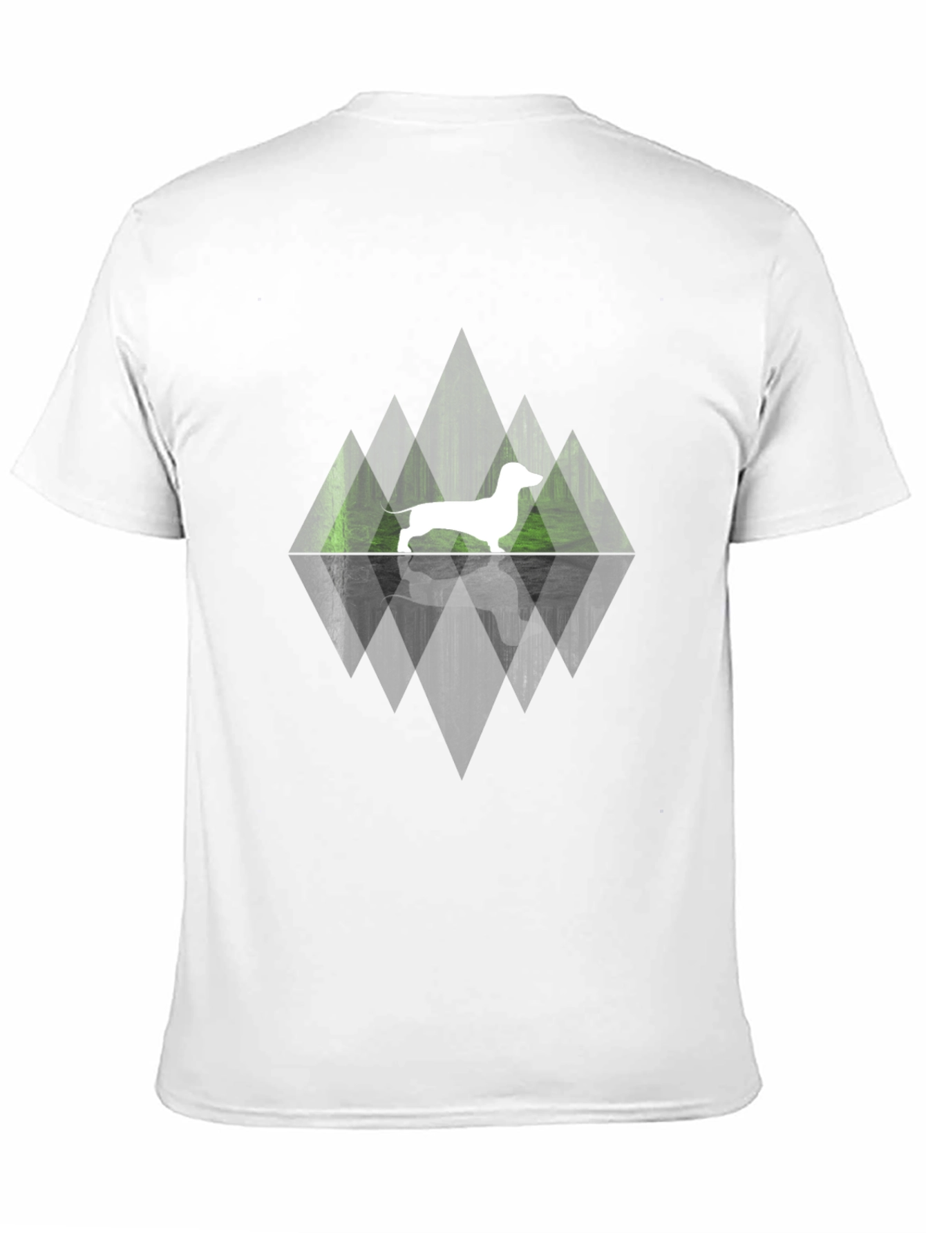 Black Dachshund Reflection Graphic Tee view 11