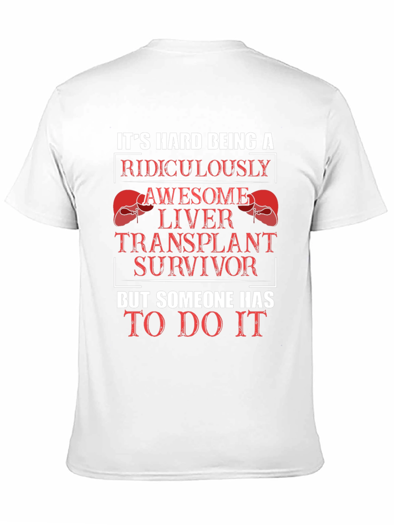 Black Funny Liver Transplant Survivor Graphic T-Shirt view 11