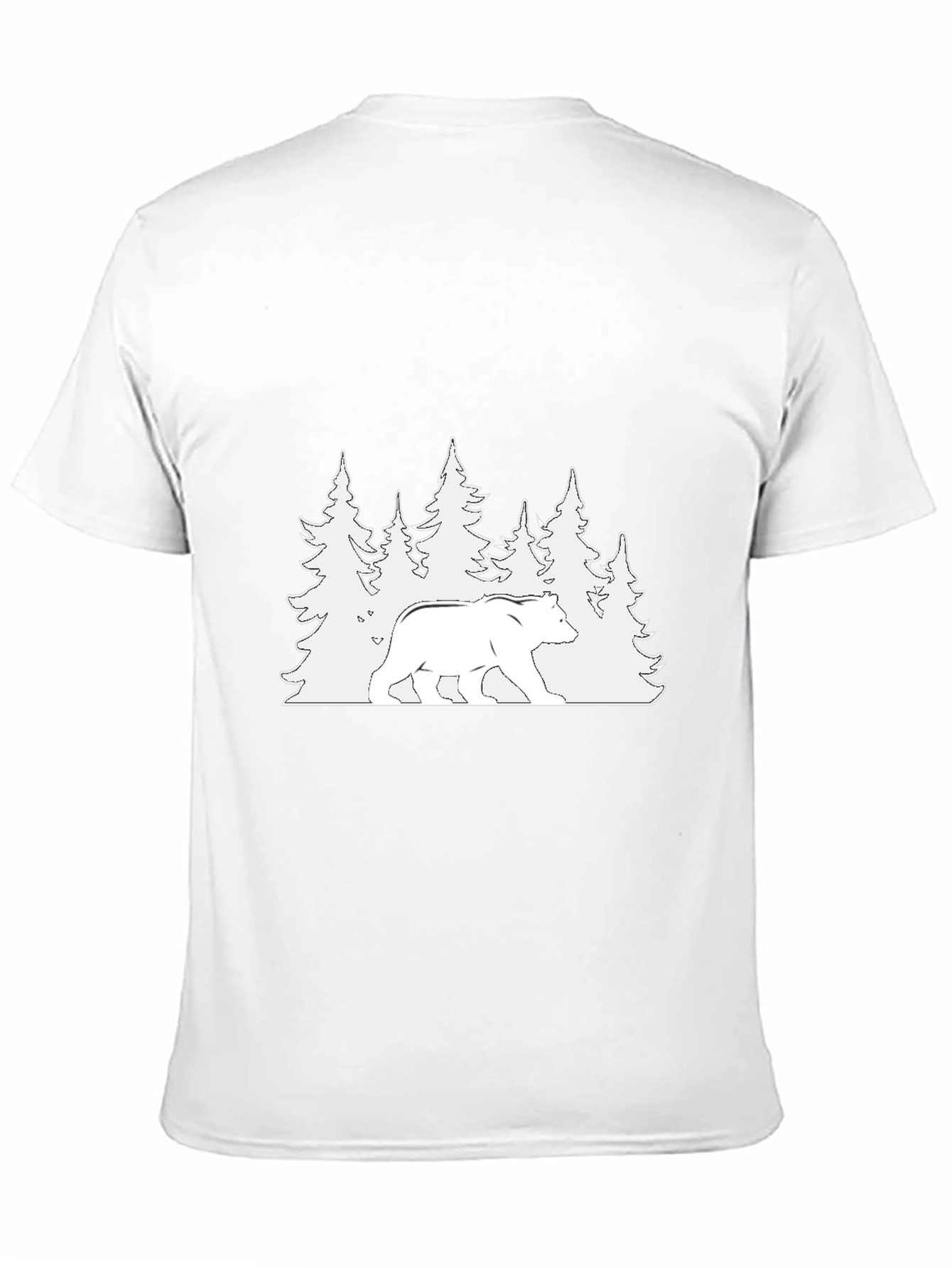 Black Bear & Forest Graphic Tee - Nature Lover Apparel view 11
