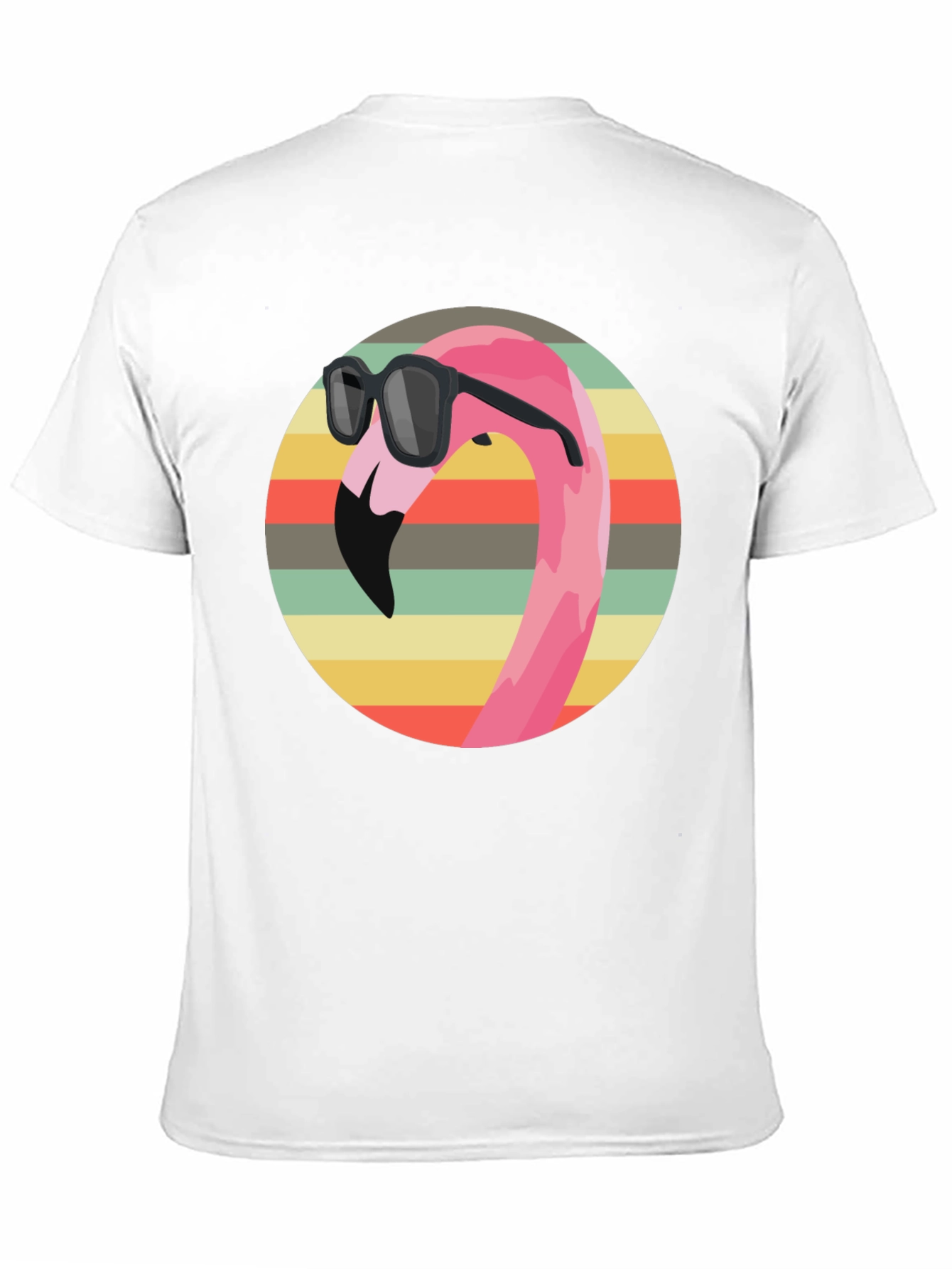 Black Cool Flamingo Graphic Tee - Retro Style view 11