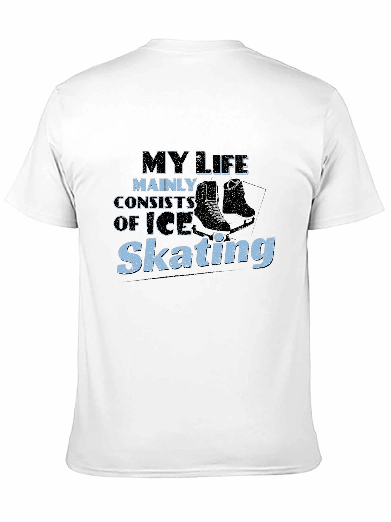 Black Ice Skating T-Shirt - My Life Skating Tee view 11