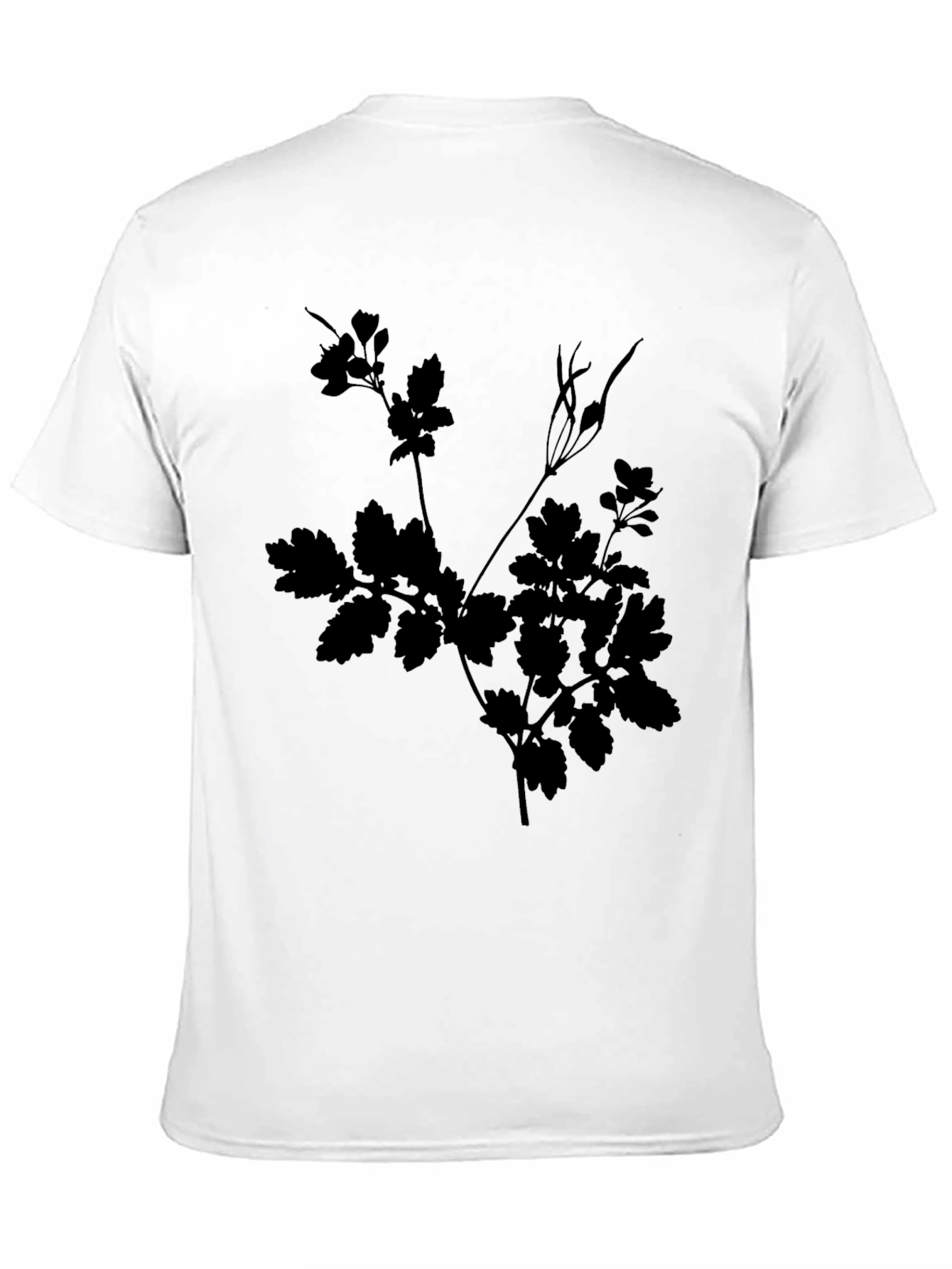 Black Botanical Silhouette Tee view 11