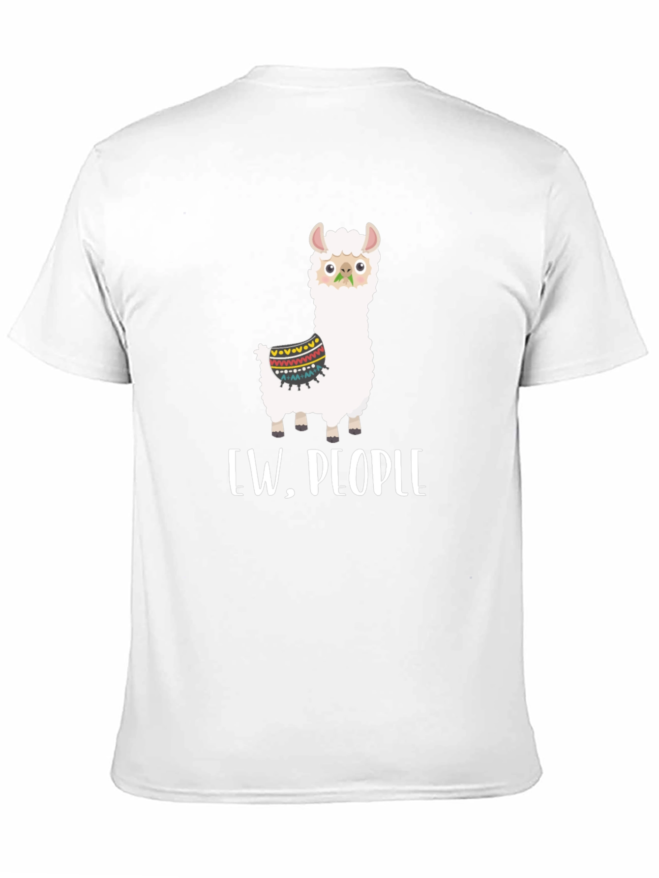 Black Ew, People Llama Graphic Tee - Quirky Comfort view 11