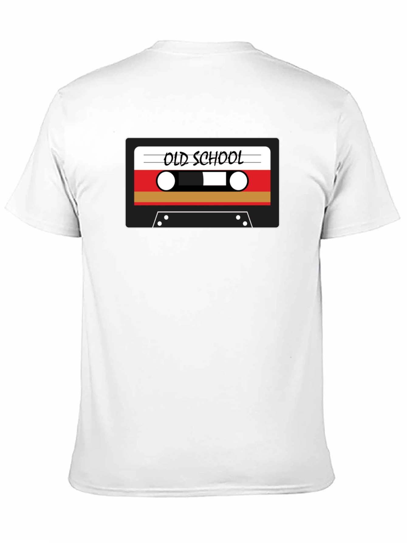 Black Retro Old School Cassette Tape Graphic Black T-Shirt view 11