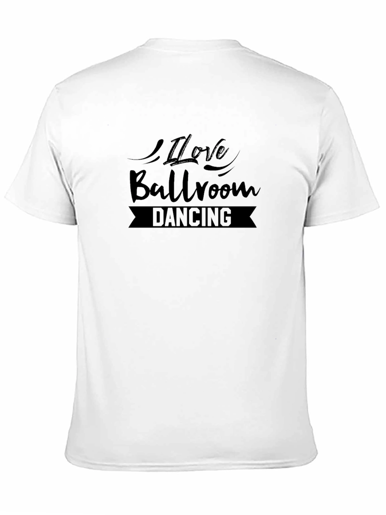 Black I Love Ballroom Dancing Graphic T-Shirt view 11