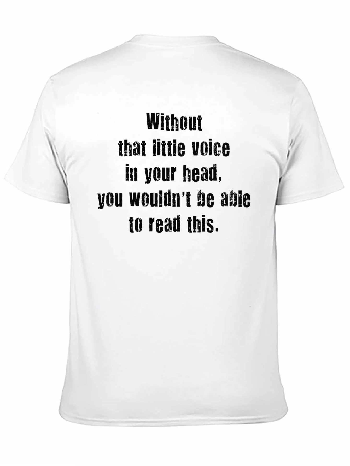 Black Statement T-Shirt - Inner Voice Design view 11