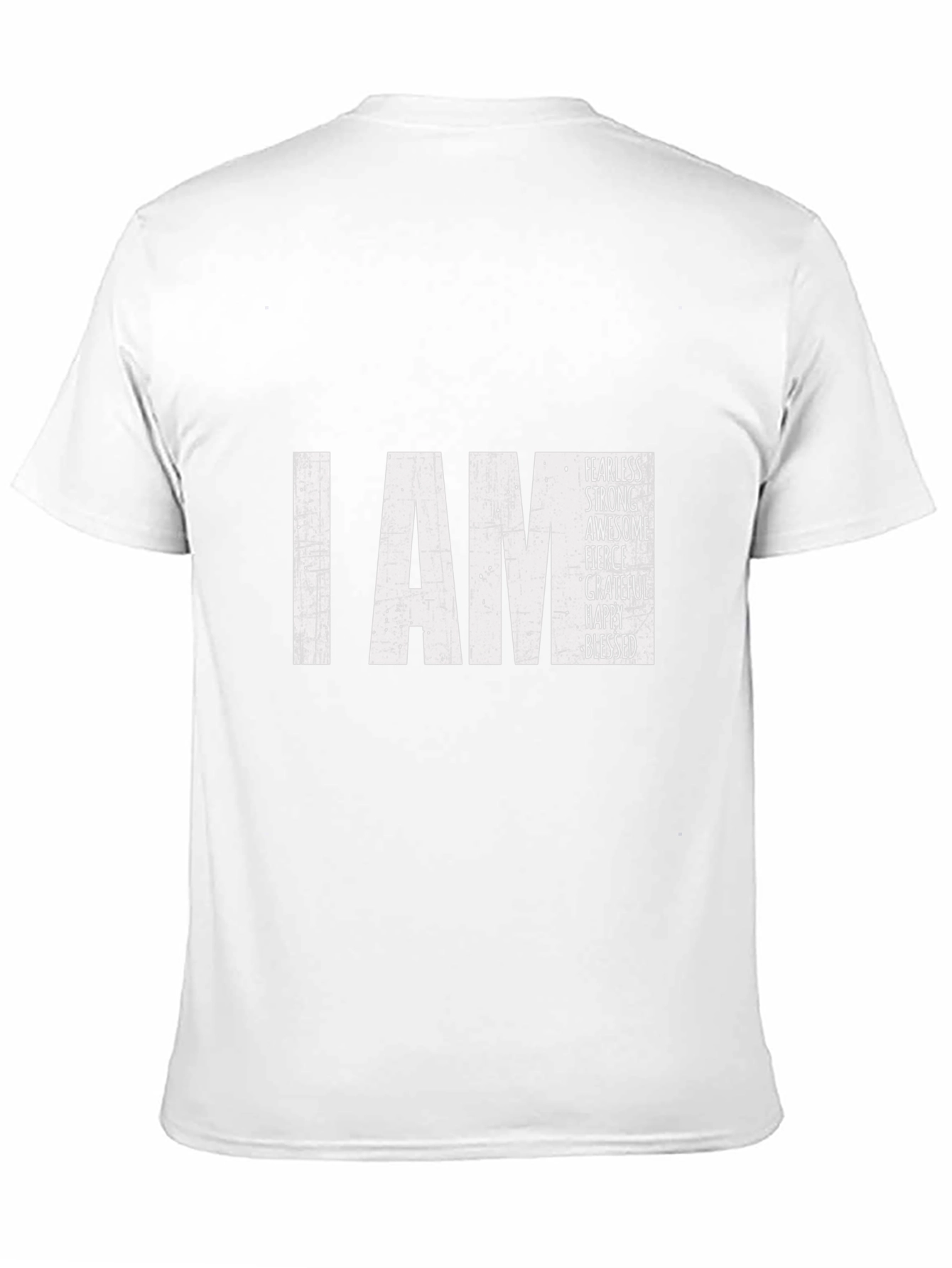 Black I AM Fearless T-Shirt - Inspirational Black Tee view 11