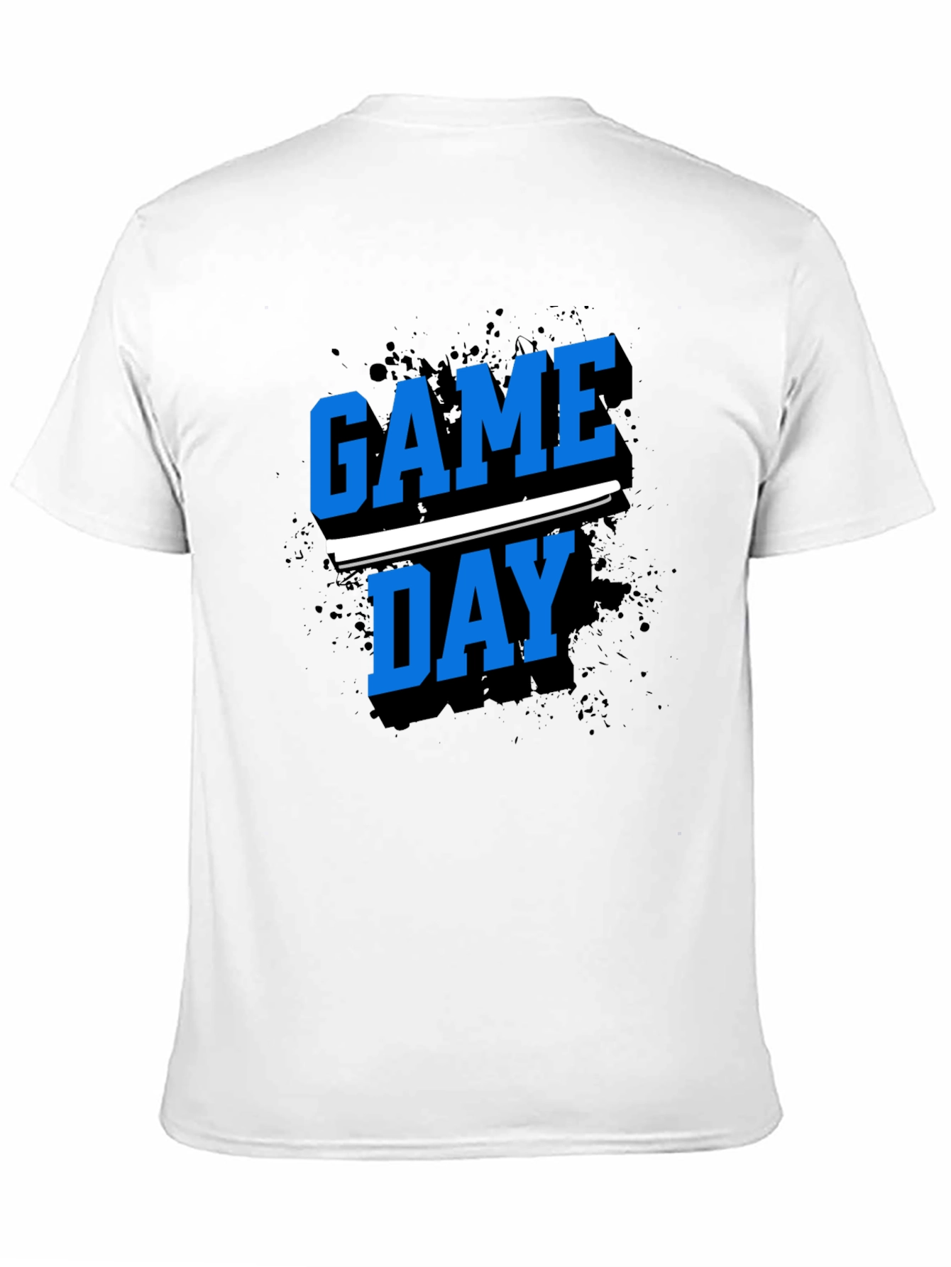 Black Game Day T-Shirt - Black Crew Neck Tee view 11