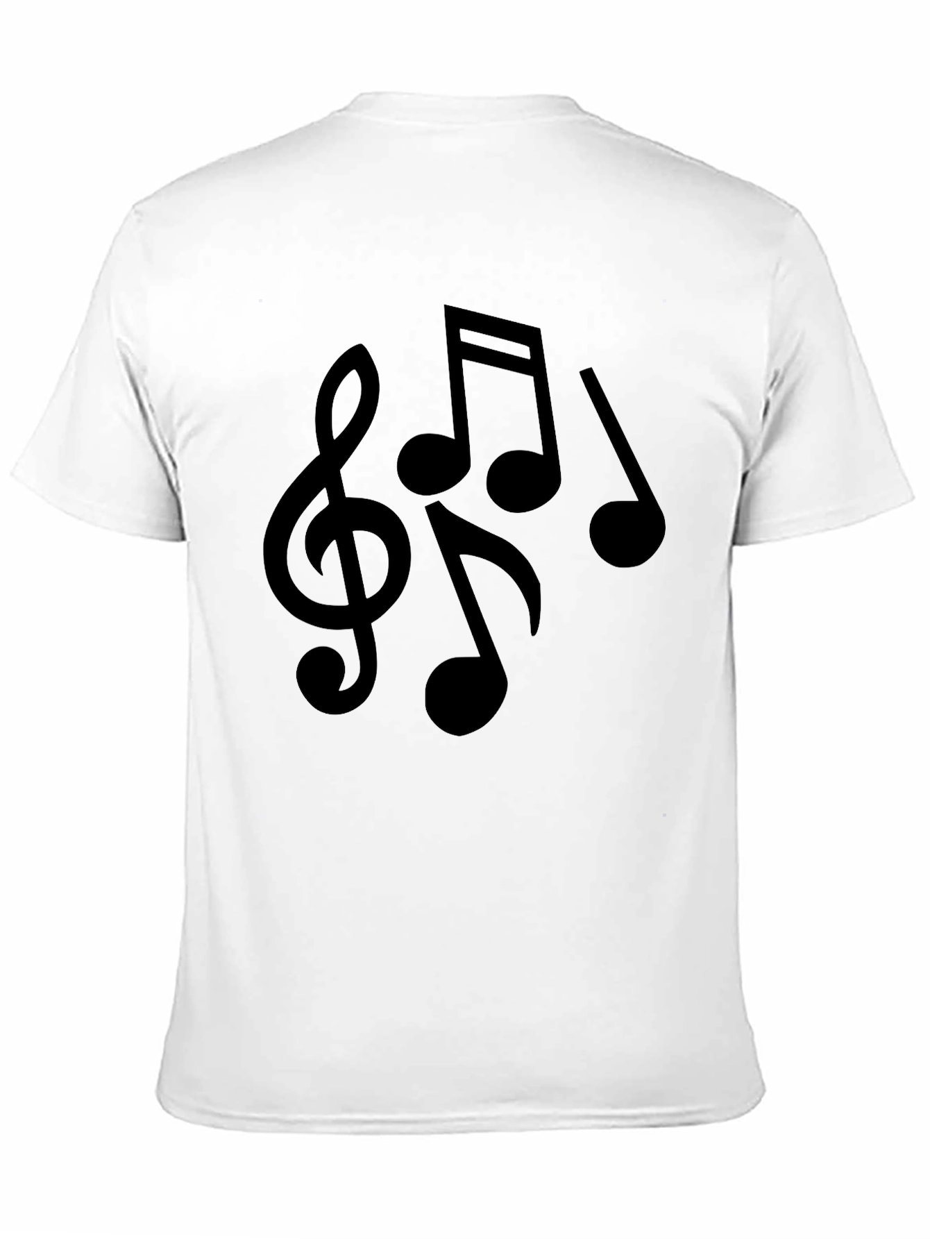 Black Musical Notes Graphic Tee - Black view 11