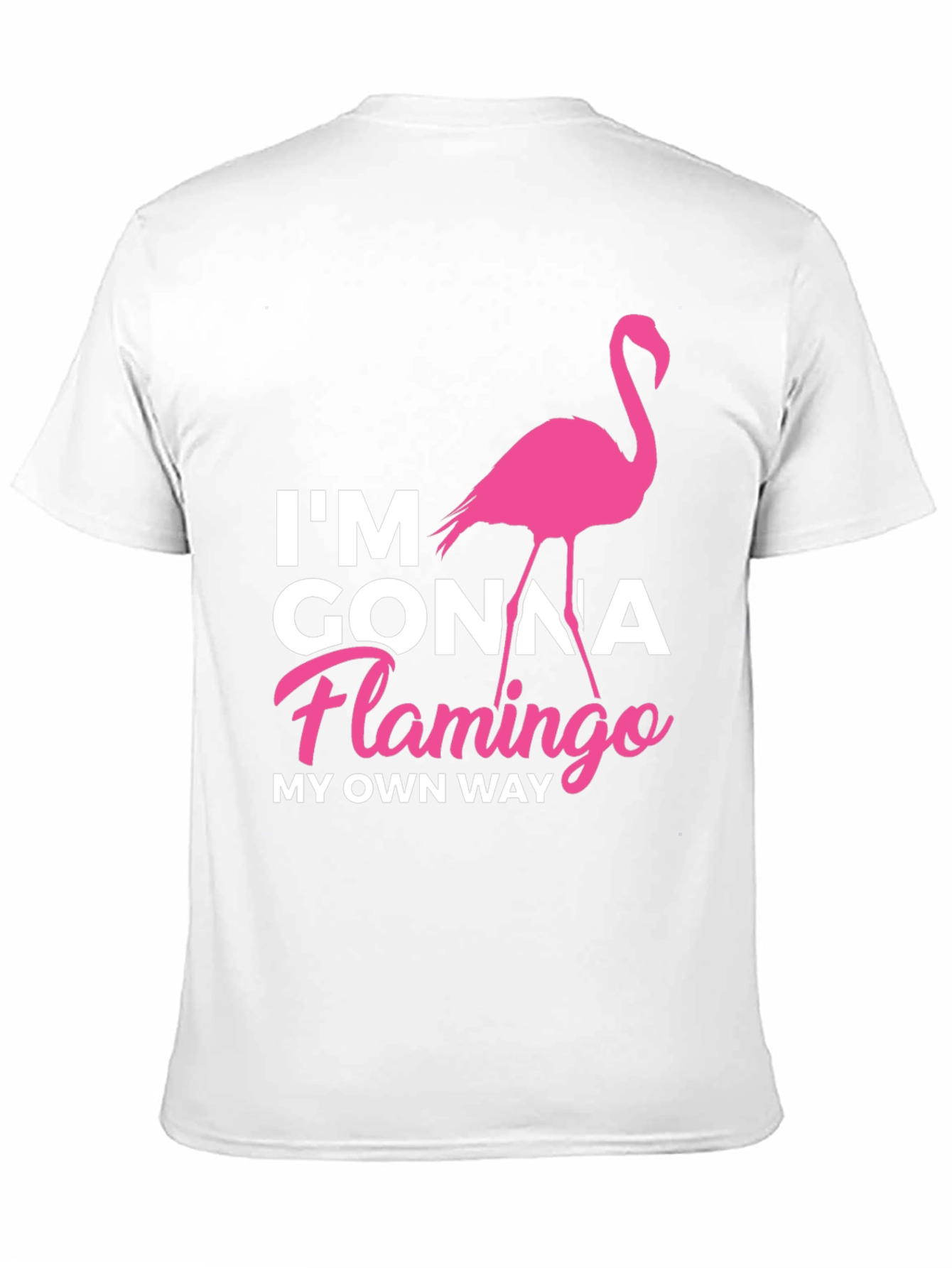 Black I'm Gonna Flamingo My Own Way Black T-Shirt view 11