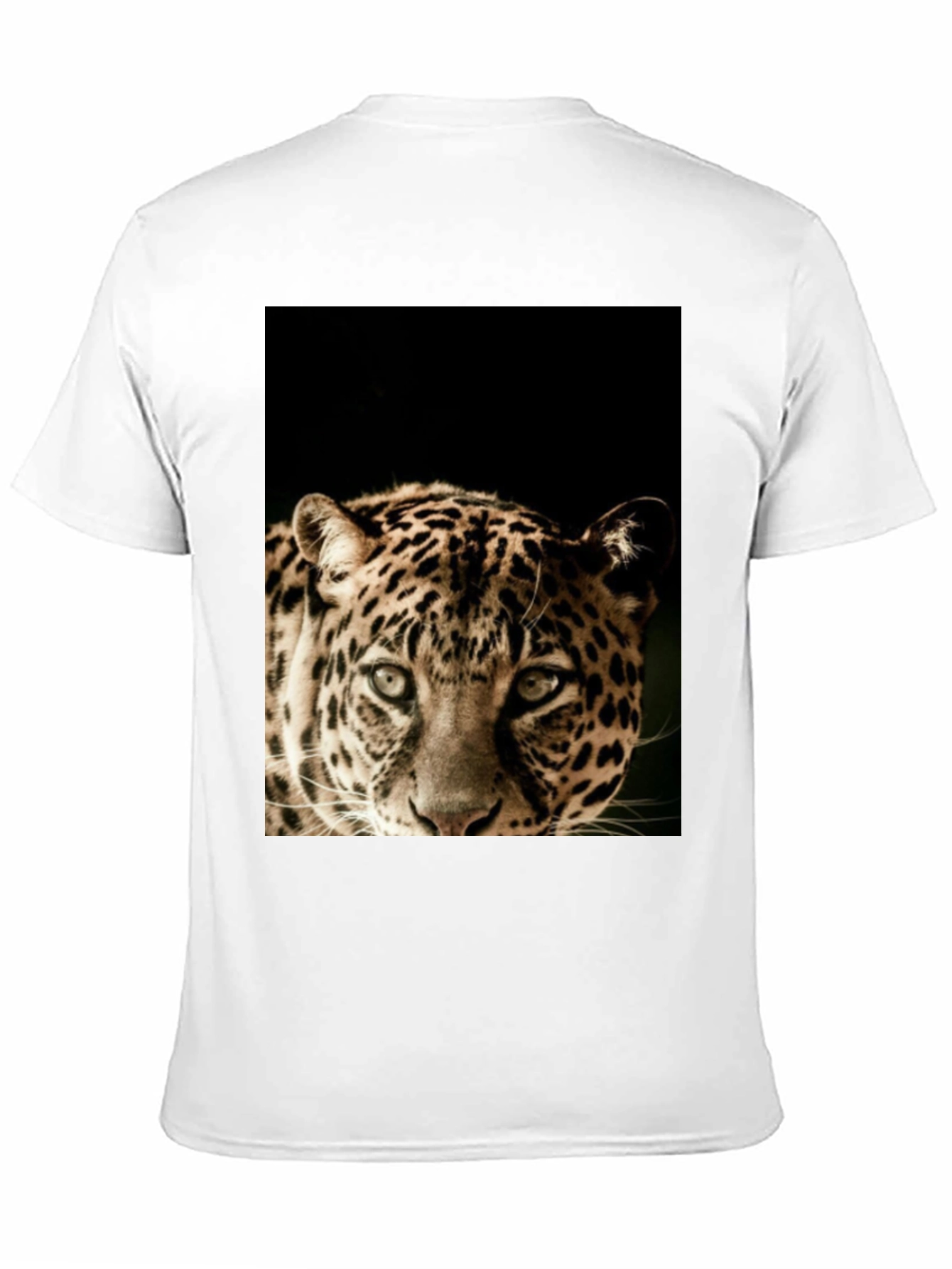 Black Leopard Graphic Print Black T-Shirt view 11