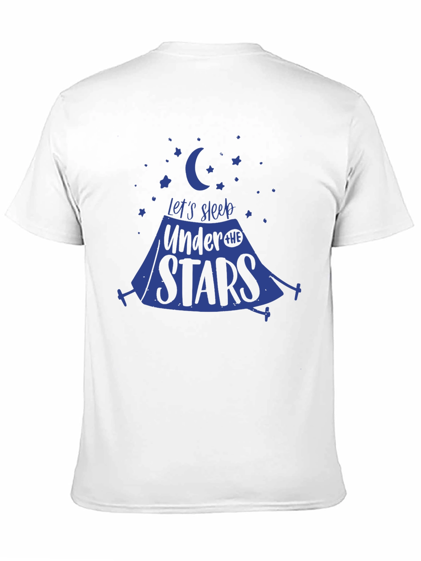 Black Let's Sleep Under the Stars Graphic Tee view 11