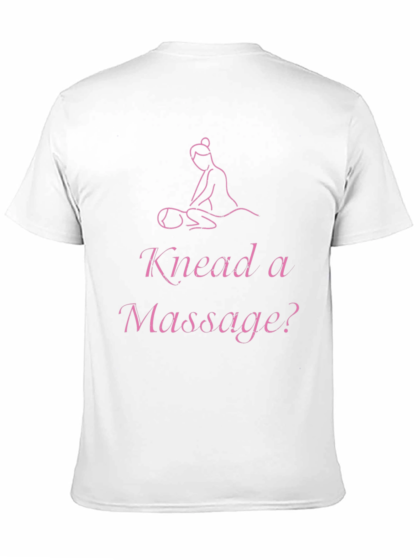 Black Knead a Massage? Black Graphic Tee Shirt view 11