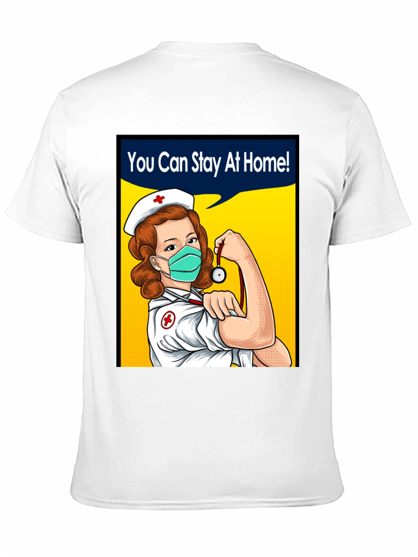 Black Essential Worker T-Shirt: Nurse Power! view 11