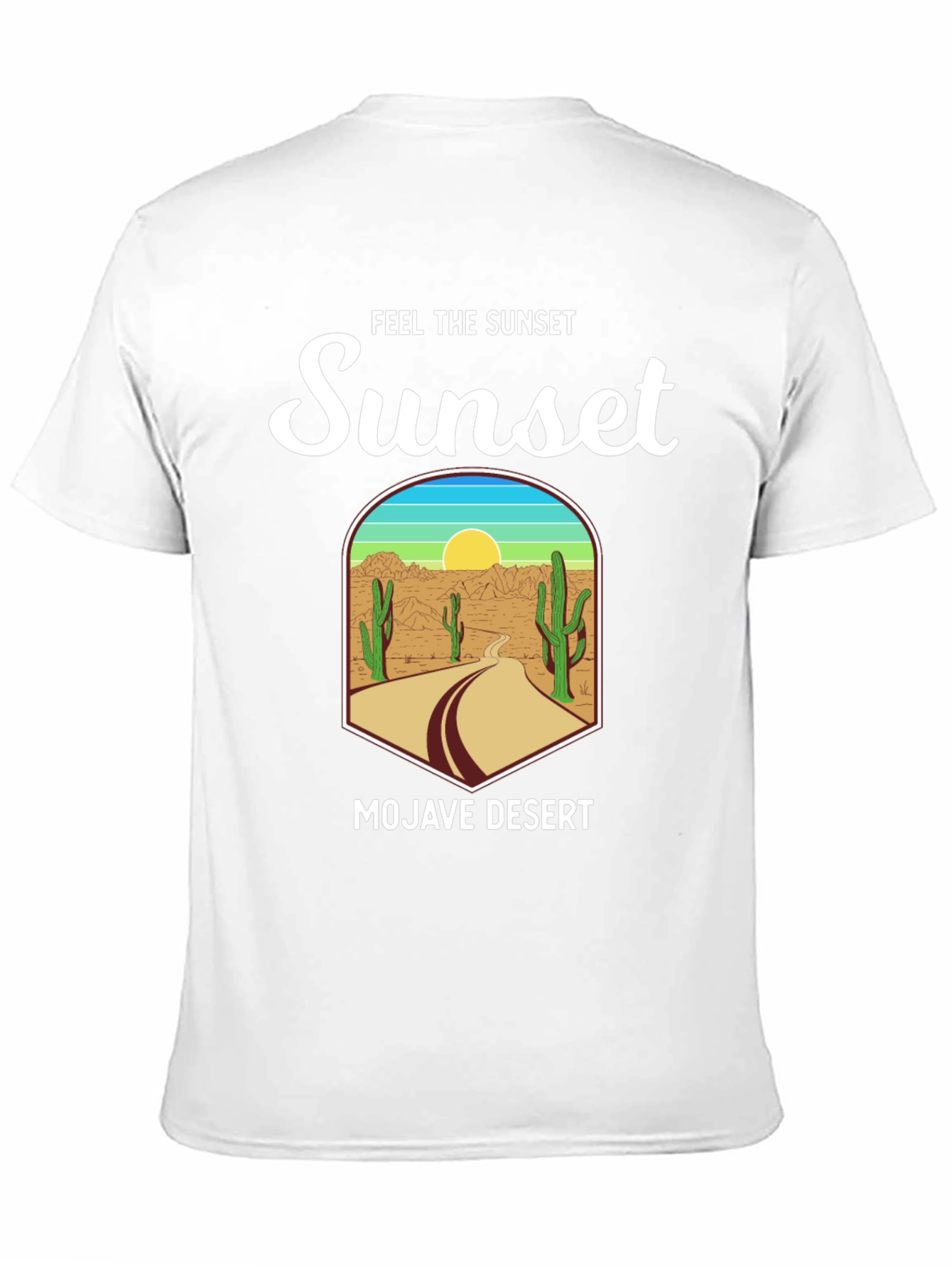 Black Mojave Desert Sunset Graphic Tee - Unisex view 11