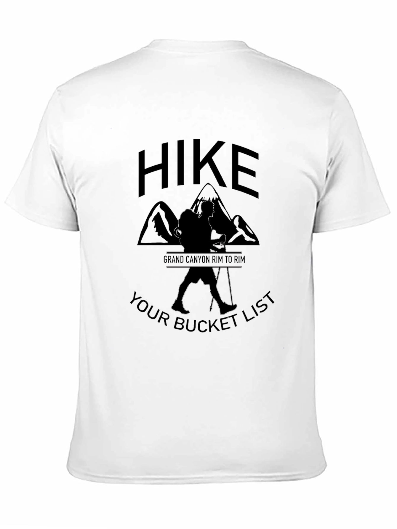 Black Hike Grand Canyon Bucket List Black T-Shirt view 11