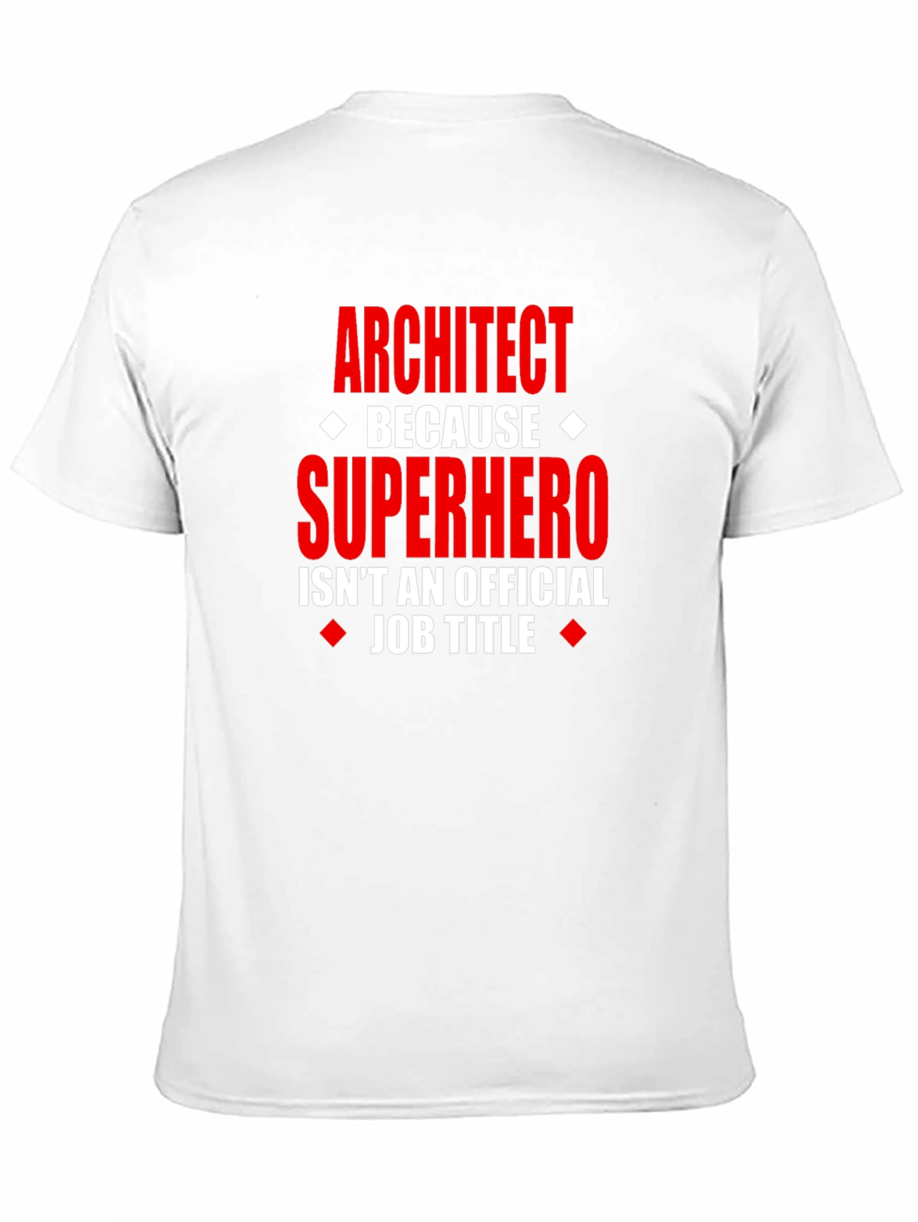 Black Architect Superhero Graphic Tee - Funny Job Title Shirt view 11