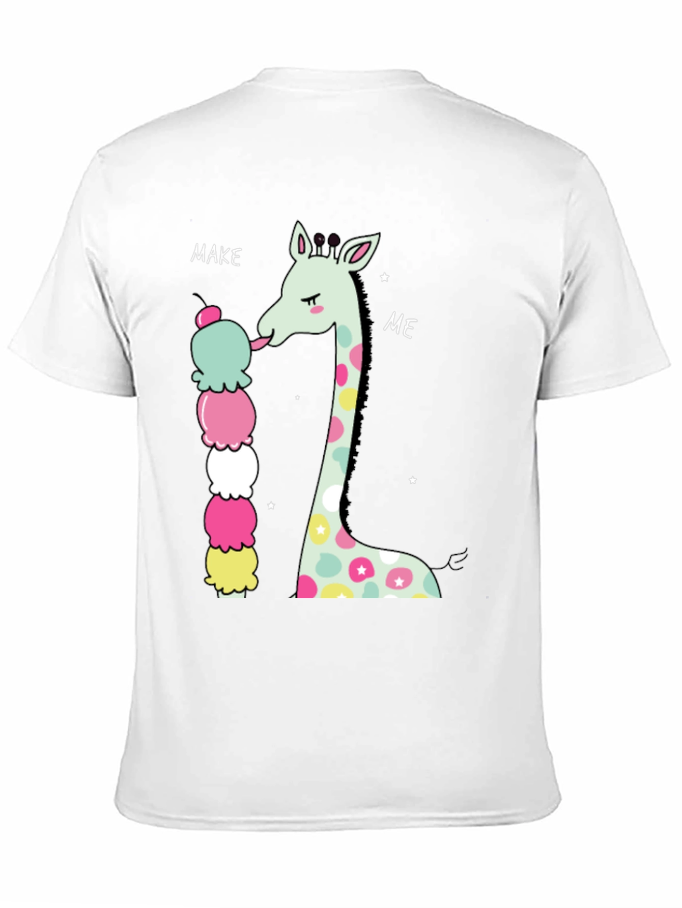 Black Giraffe Ice Cream Graphic T-Shirt view 11