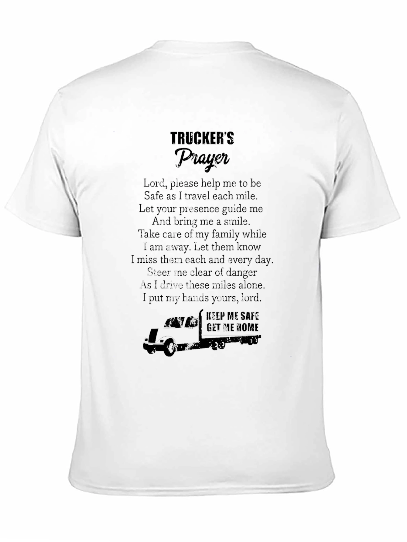 Black Trucker's Prayer Graphic Tee - Safe Travels view 11