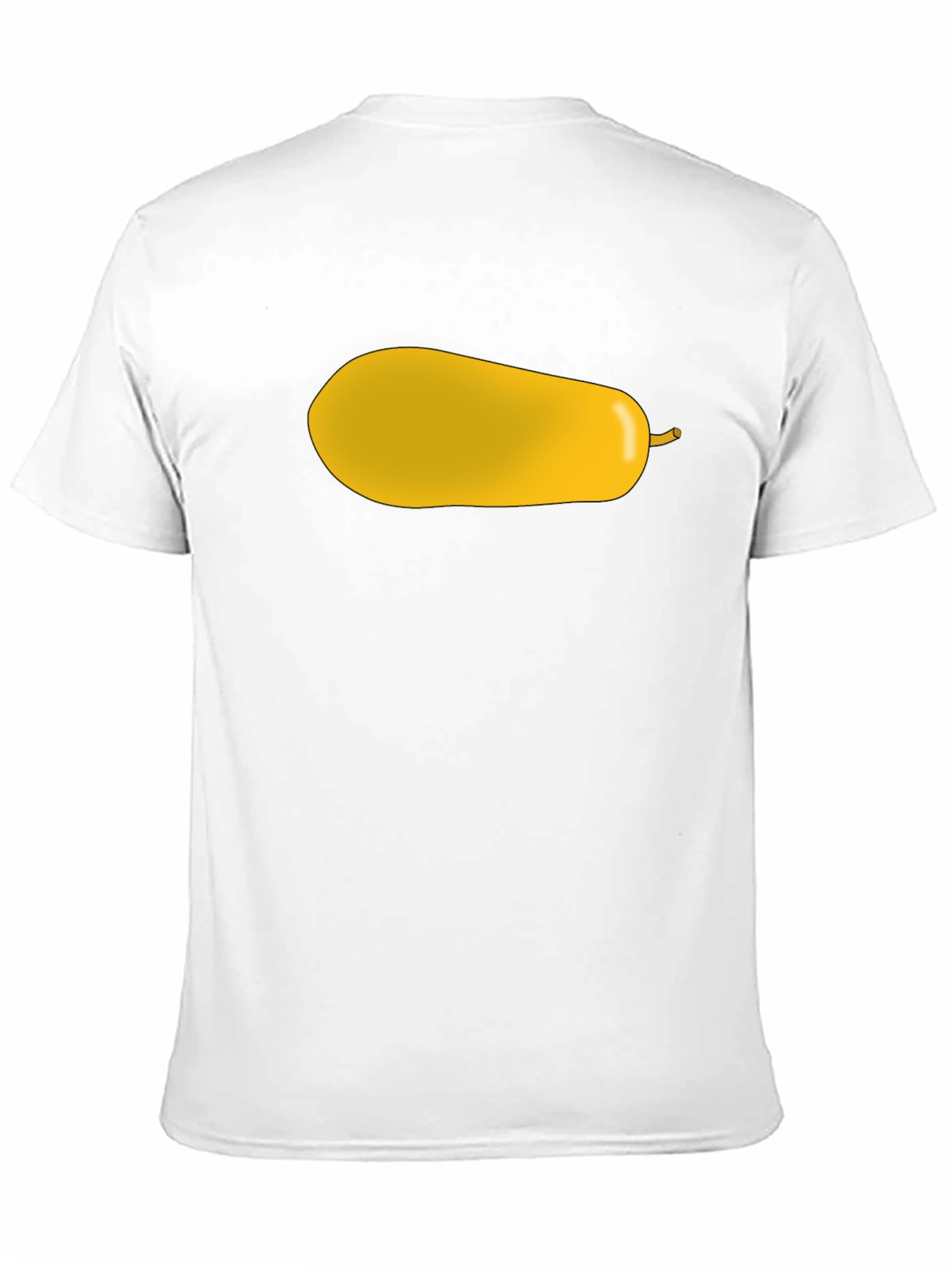 Black Yellow Pear Graphic Print Black T-Shirt view 11