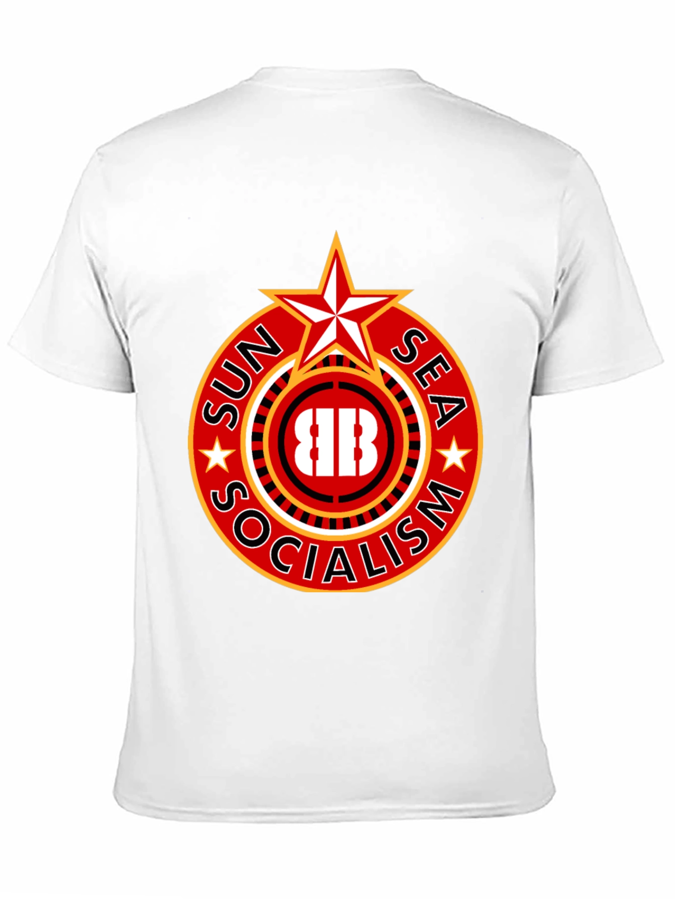 Black Sun Sea Socialism T-Shirt - Bold Graphic Tee view 11
