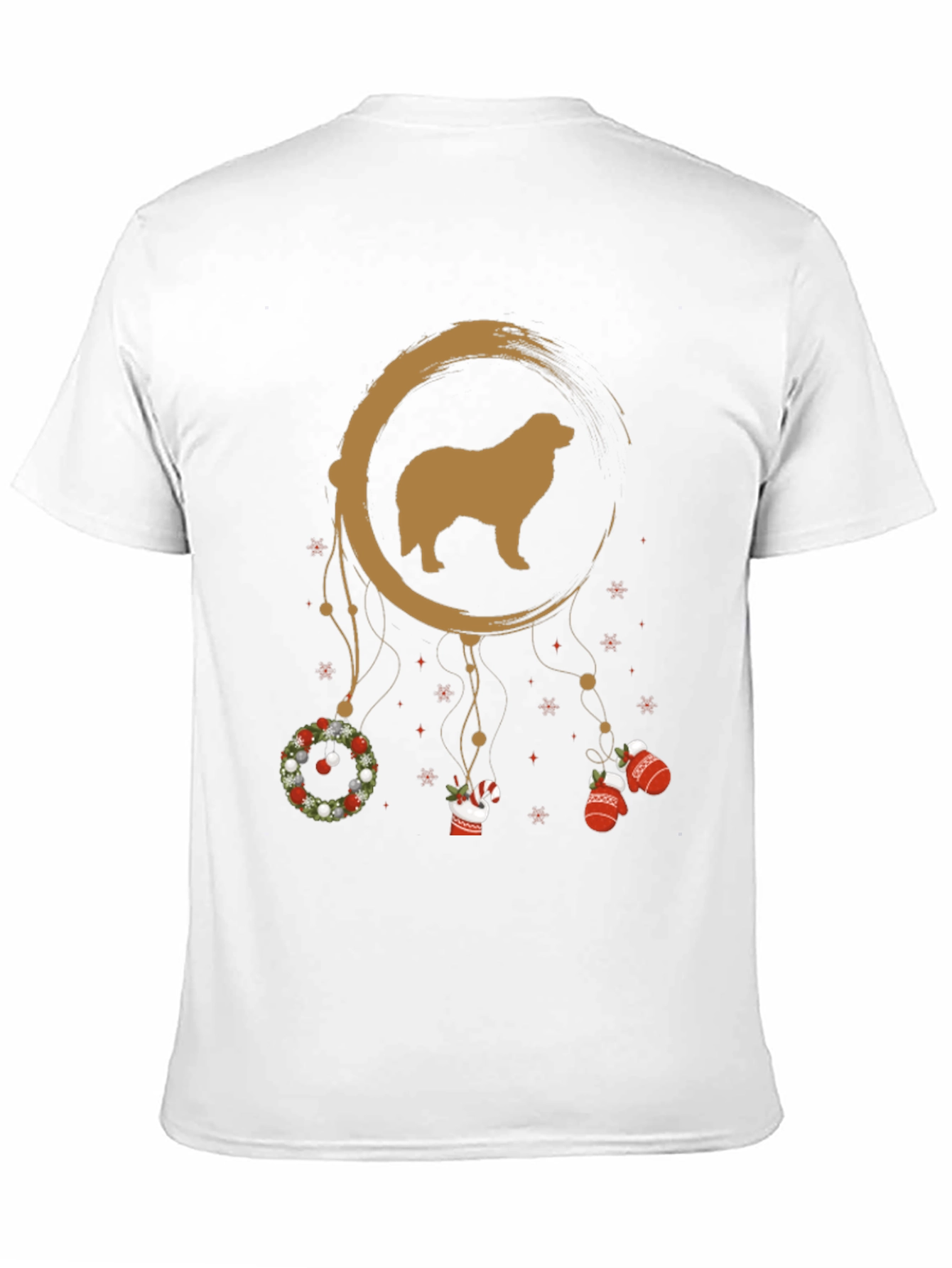 Black Dog Dreamcatcher Christmas Graphic Tee view 11