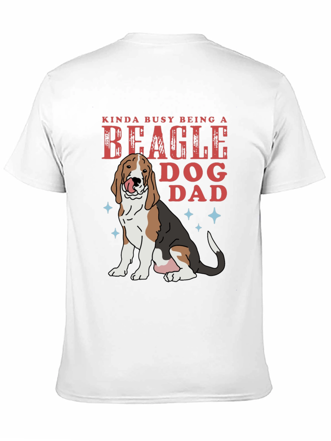 Black Beagle Dog Dad T-Shirt - Funny Pet Lover Tee view 11