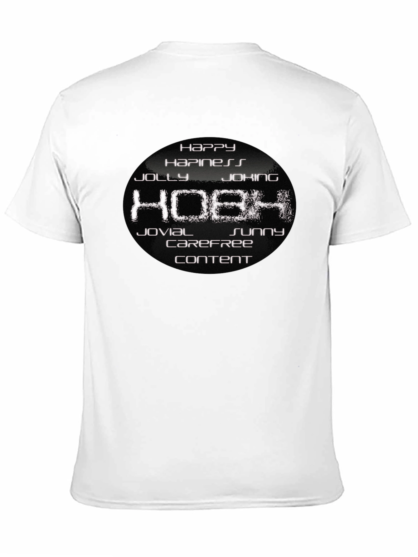 Black Happy Hobh Graphic T-Shirt - Soft Cotton Blend view 11