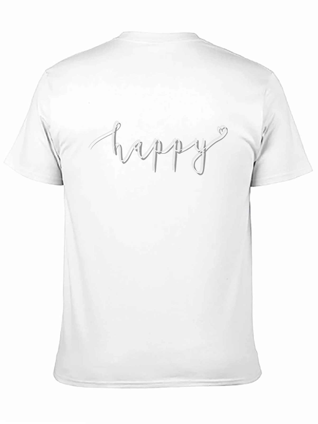 Black Happy Graphic Tee - Black Casual Shirt view 11