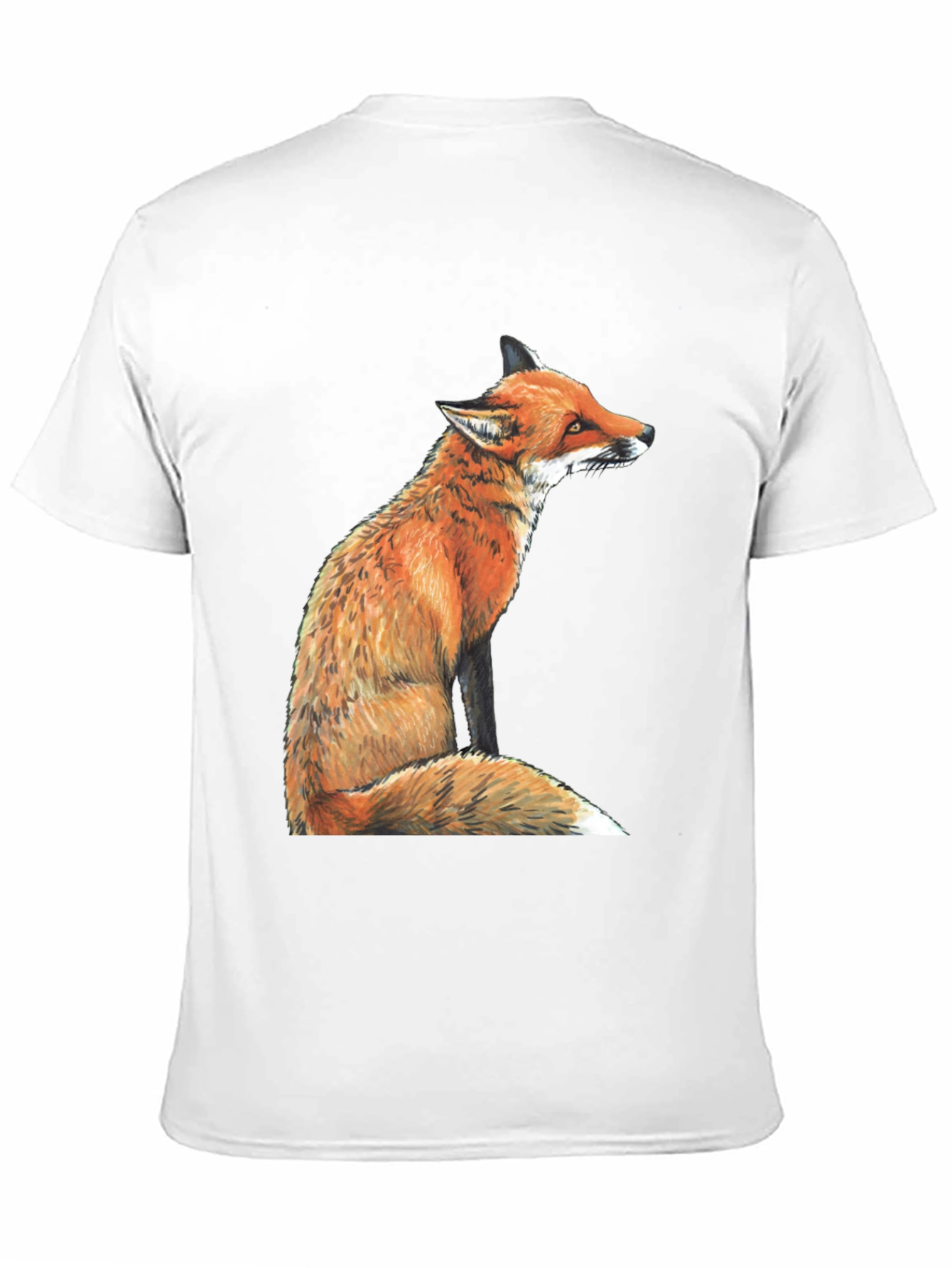 Black Fox Graphic T-Shirt - Unisex Black Tee view 11