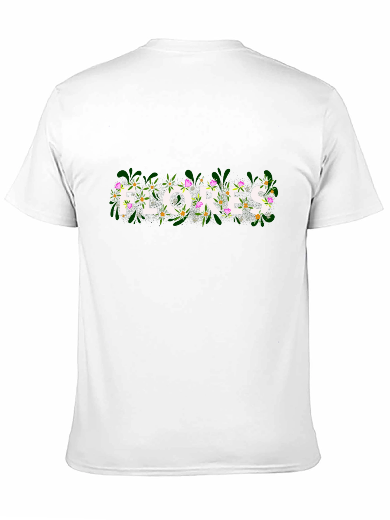 Black Floral Flores Graphic Black T-Shirt view 11