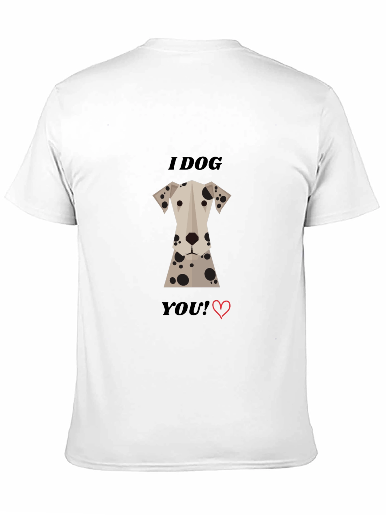 Black I Dog You! Dalmatian Graphic Tee - Black Cotton Blend view 11
