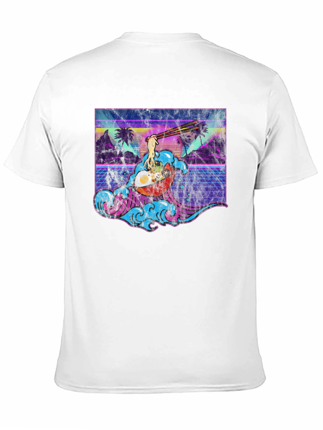 Black Ramen Wave Graphic Tee view 11