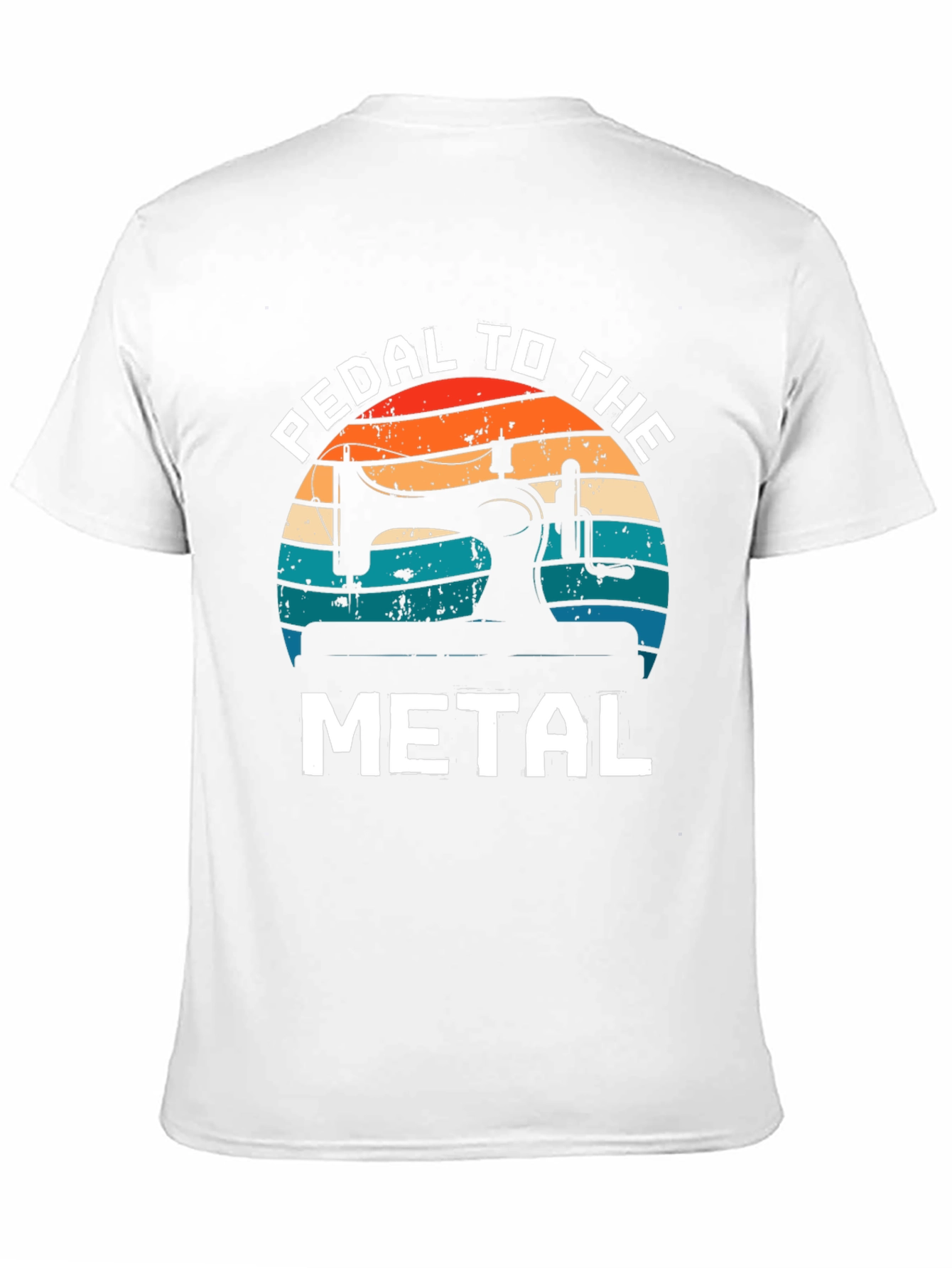 Black Pedal to the Metal Sewing T-Shirt view 11