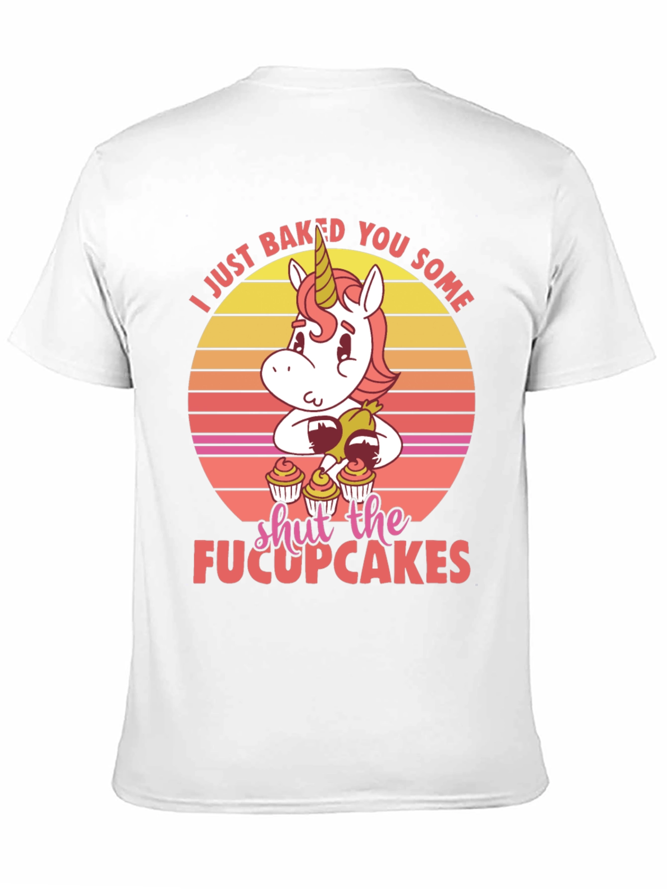 Black Unicorn Cupcake Graphic T-Shirt view 11
