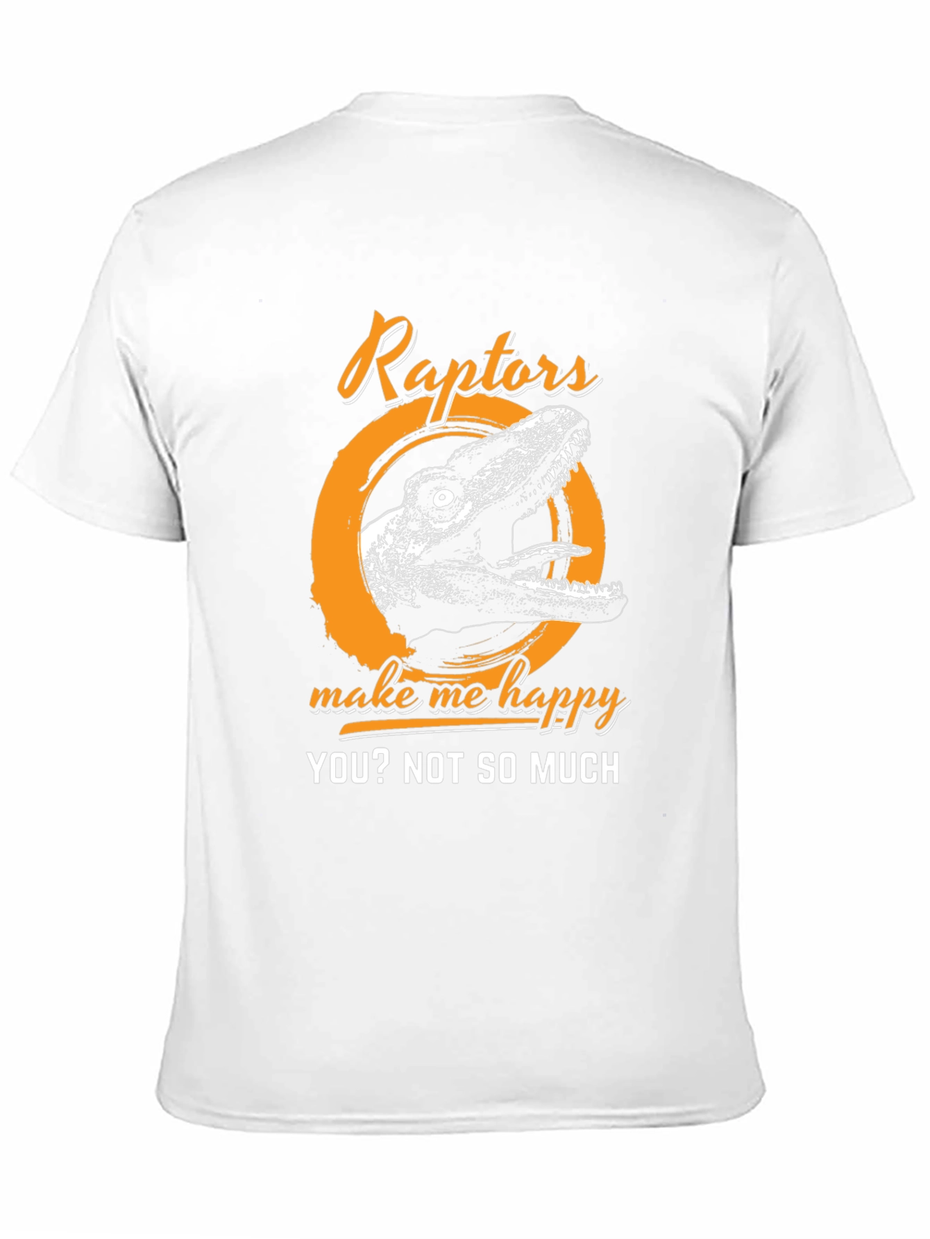 Black Raptors Make Me Happy T-Shirt view 11