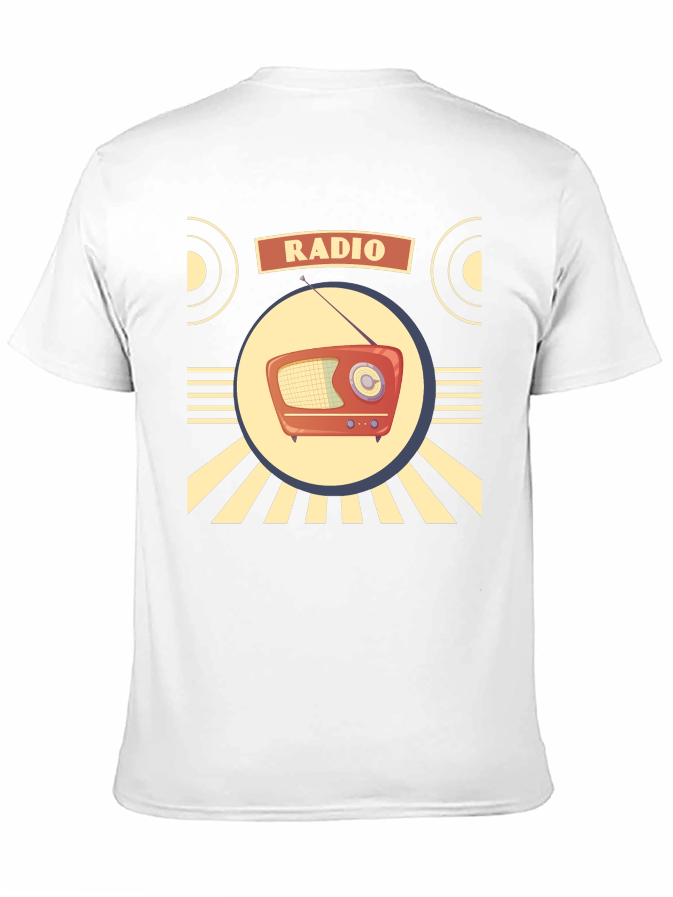 Black Retro Radio T-Shirt - Vintage Style Graphic Tee view 11