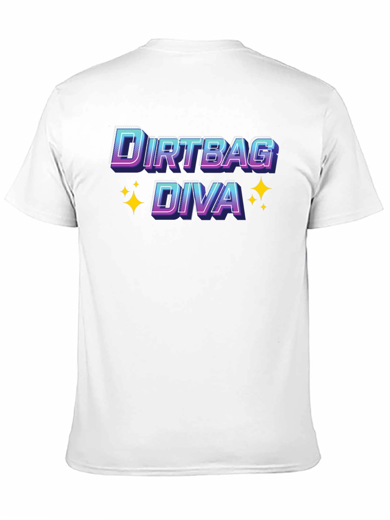 Black Dirtbag Diva T-Shirt - Novelty Graphic Tee view 11