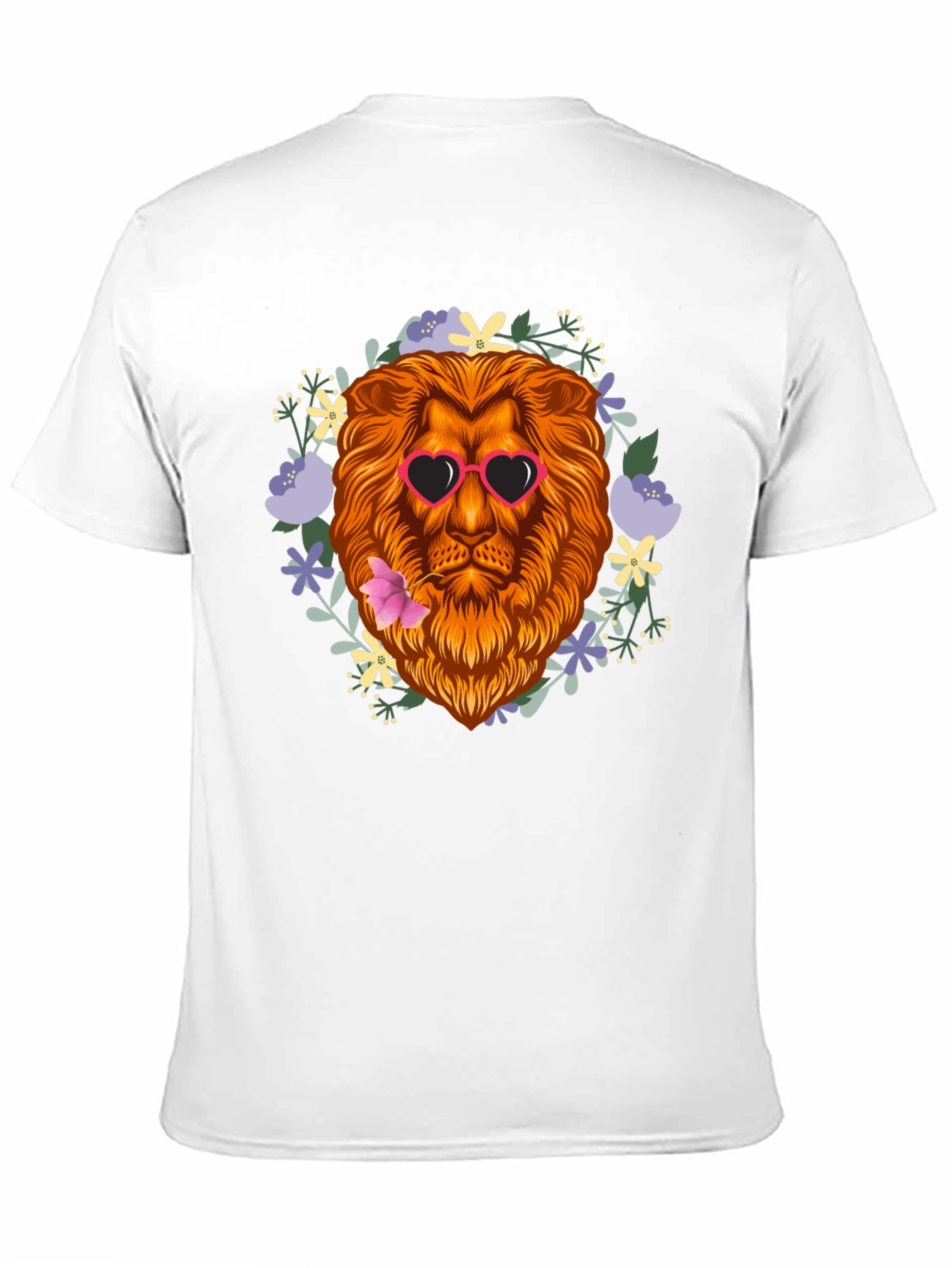 Black Lion Heart Sunglasses Graphic Tee view 11