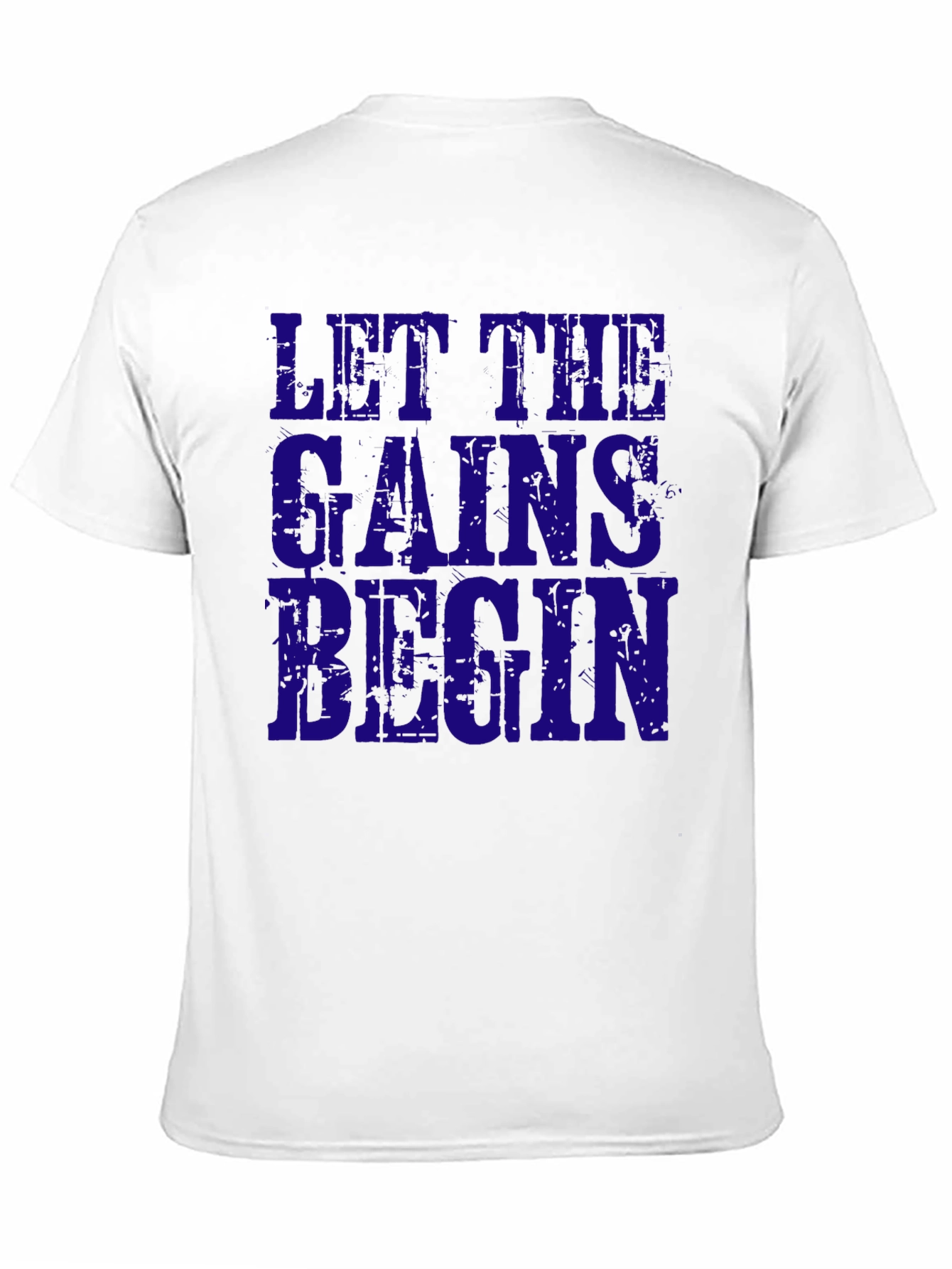 Black Let the Gains Begin Black Graphic Tee view 11