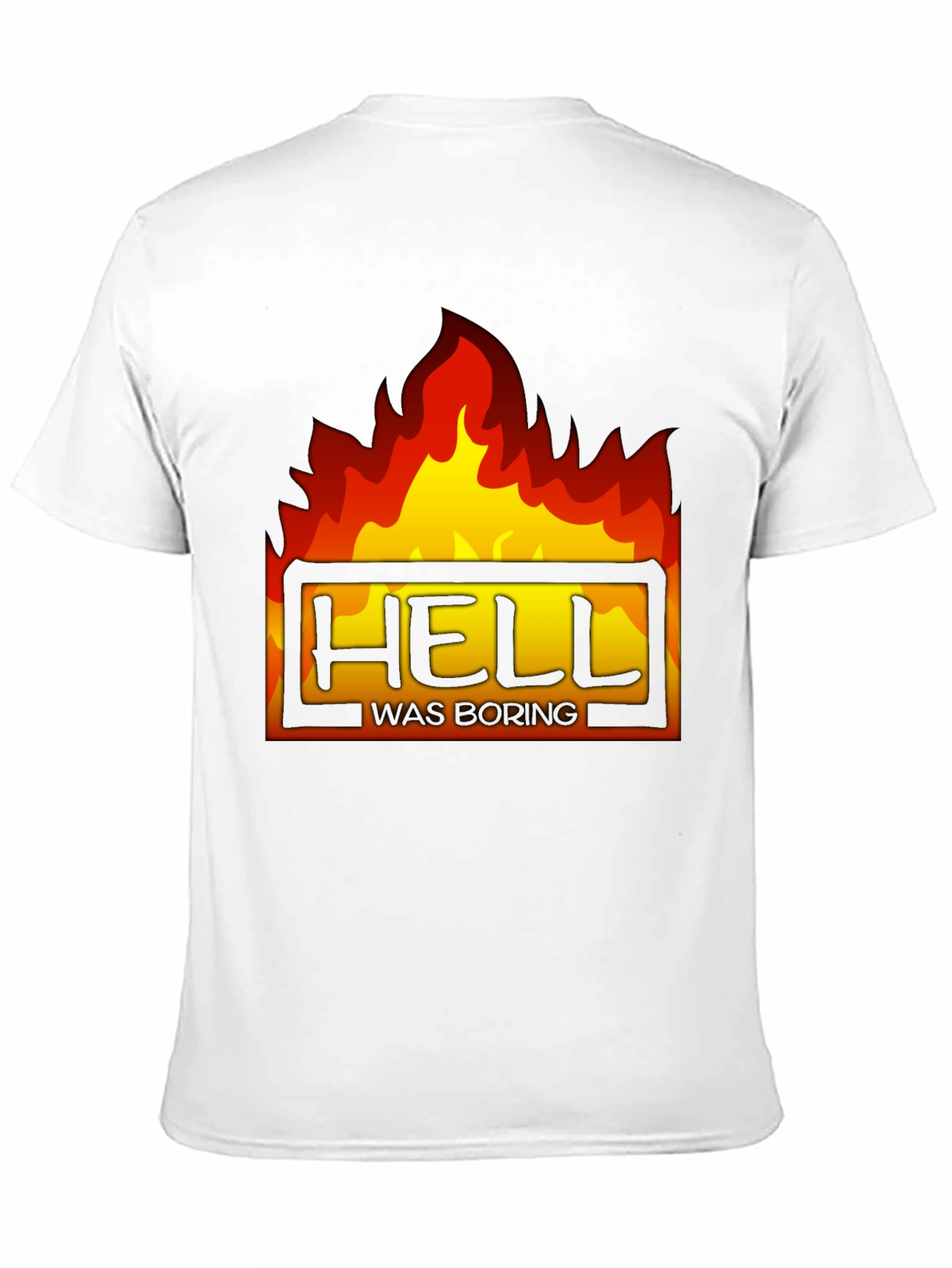 Black Hell Was Boring Graphic Tee - Black T-Shirt view 11