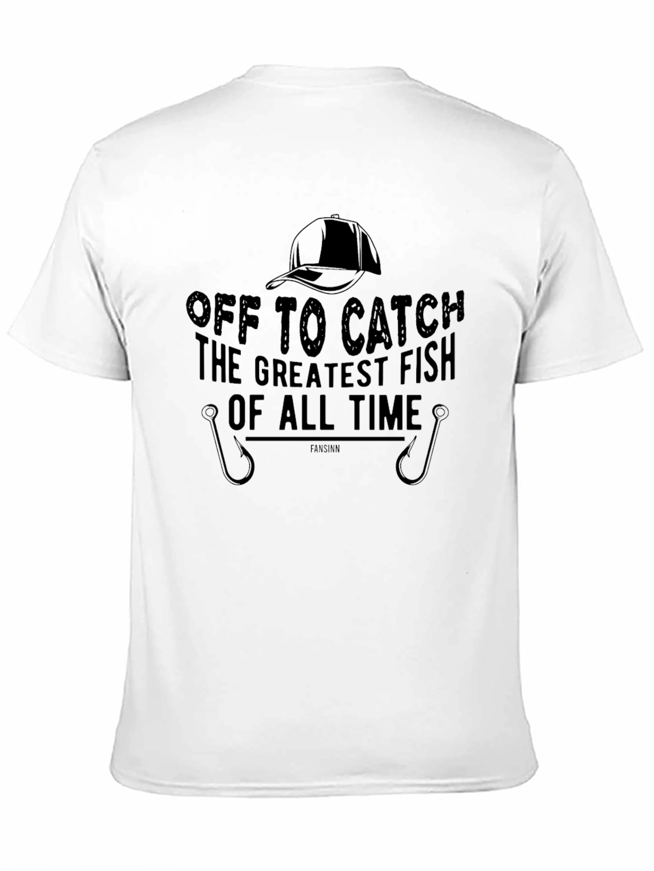 Black Fishing T-Shirt - Off to Catch the Greatest Fish of All Time view 11