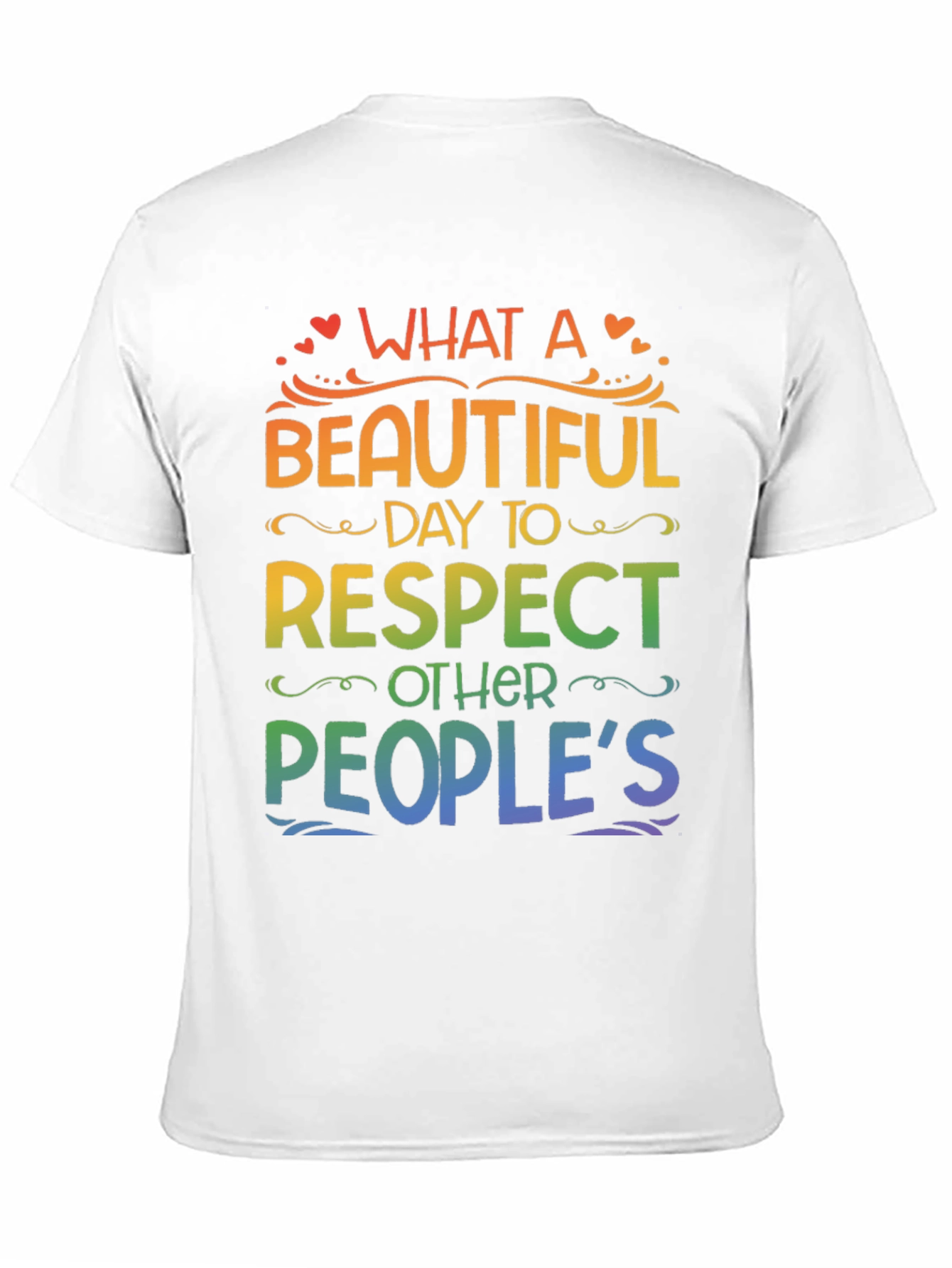 Black Rainbow Respect T-Shirt view 11