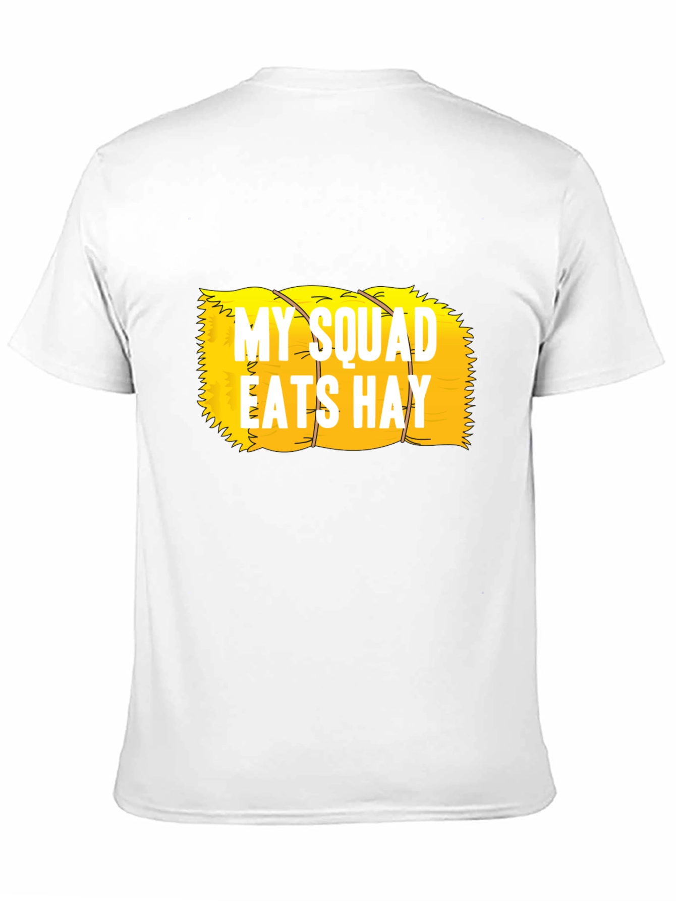 Black My Squad Eats Hay Funny T-Shirt view 11