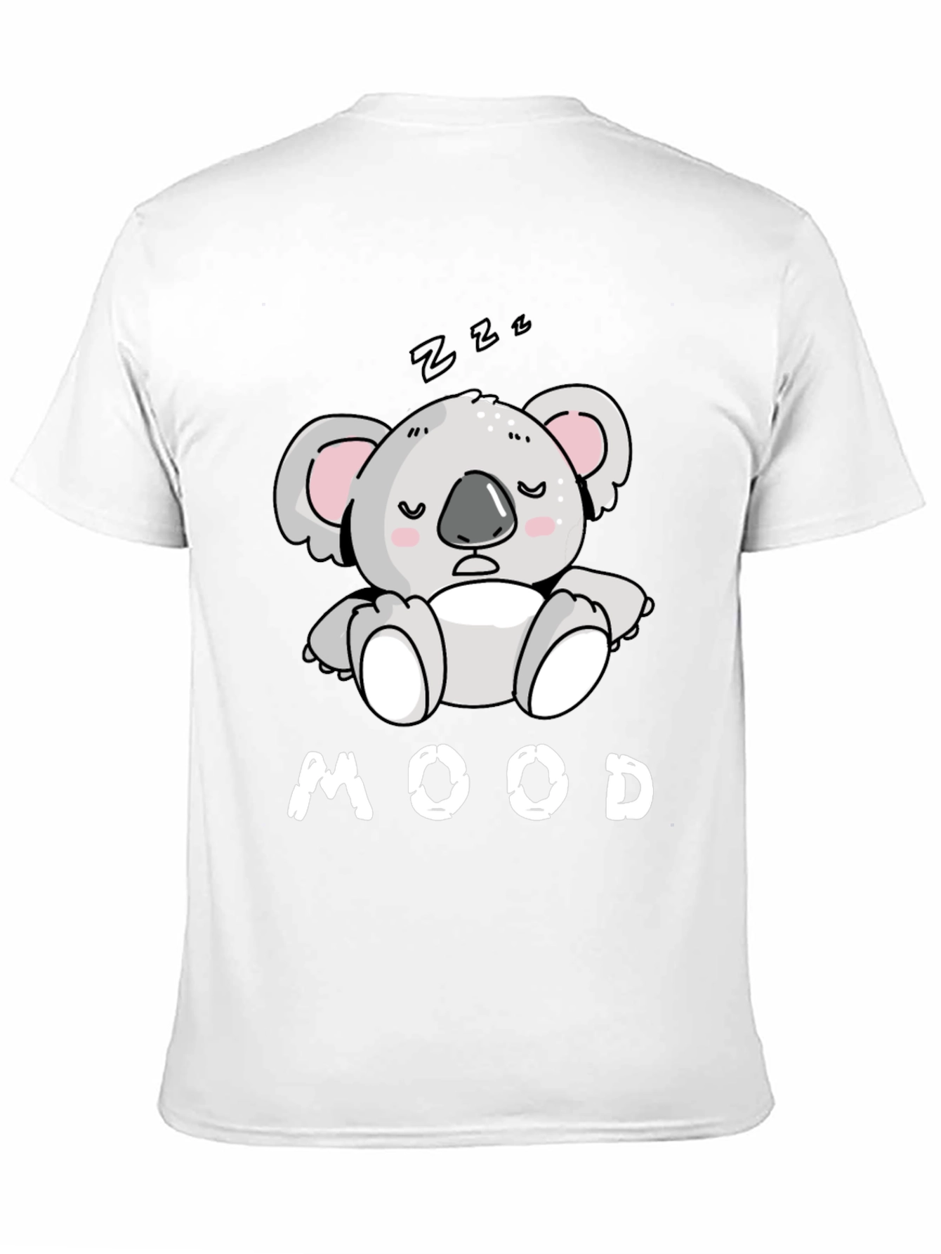 Mood Koala T-Shirt - Black Cotton Tee for Relaxed Days - 11