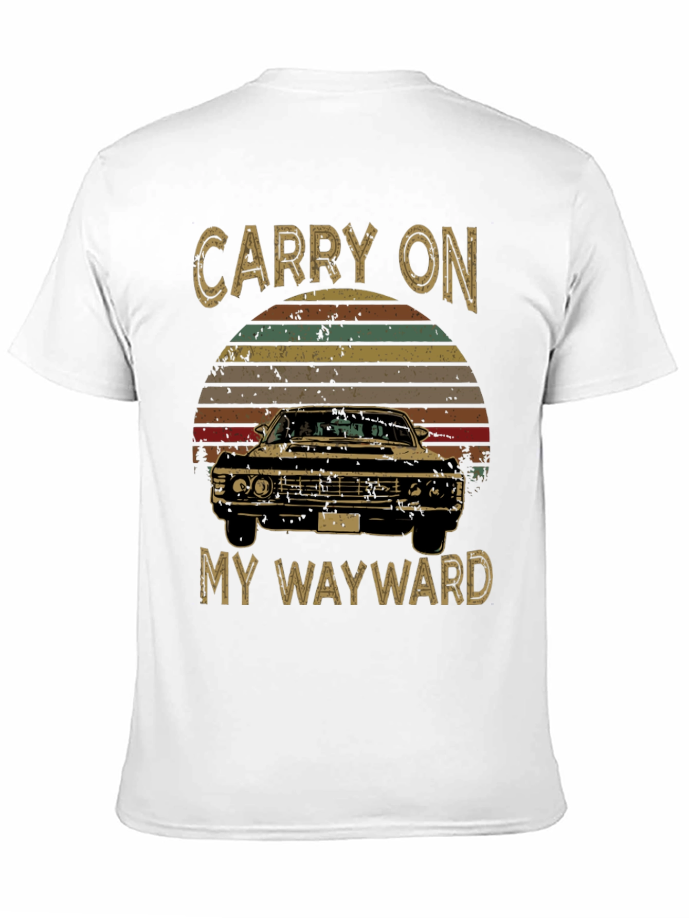 Black Carry On Supernatural Impala T-Shirt view 11