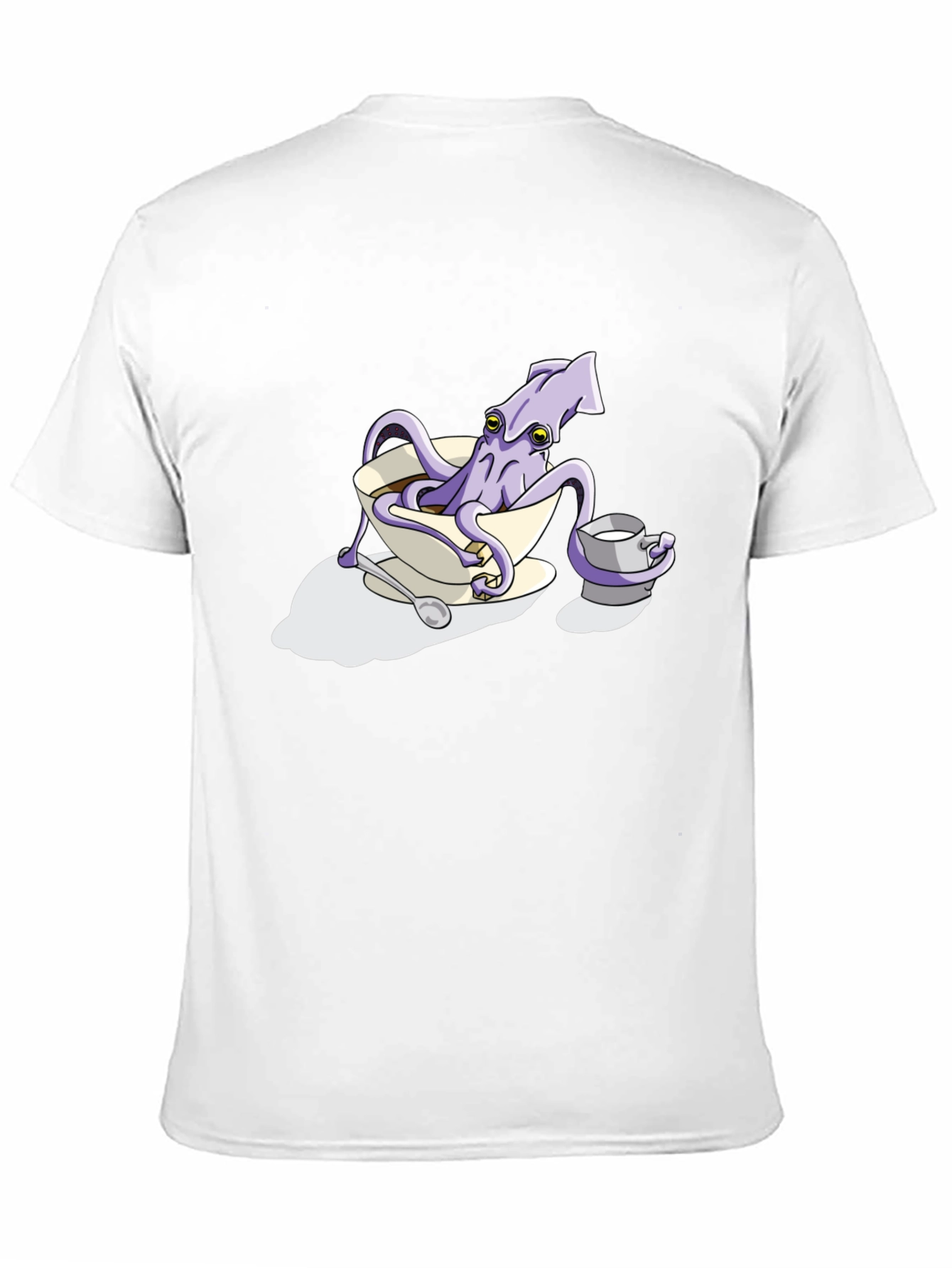 Black Squid in a Teacup Graphic Tee view 11
