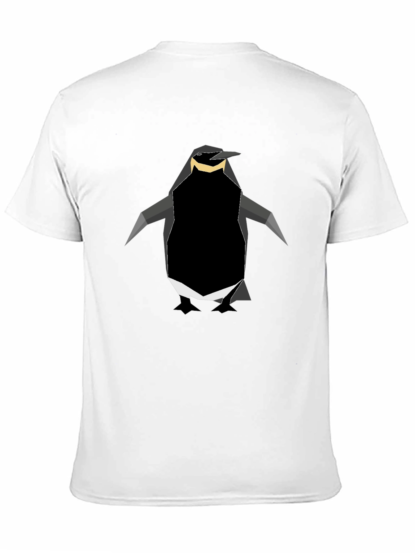 Black Geometric Penguin Graphic Tee - Black view 11